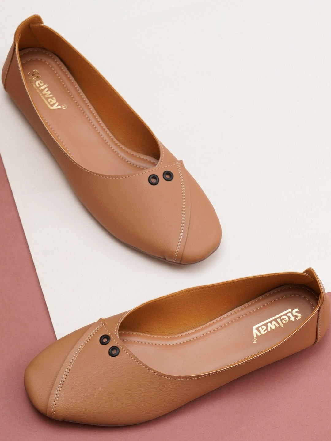 STELWAY Women Rivet Detail Ballerinas