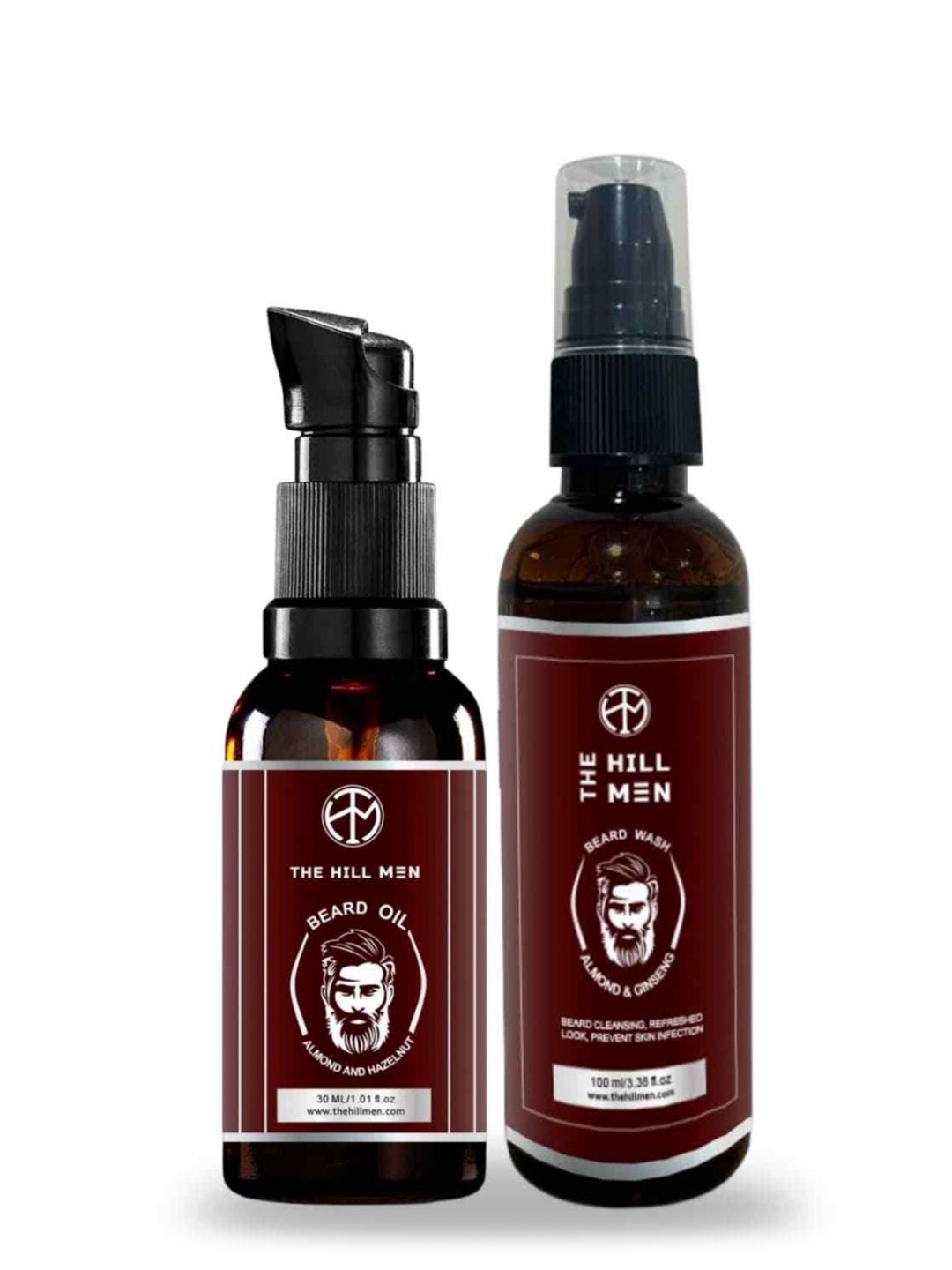 The Hill Men Set Of 2 Beard Oil- 30 ml & Wash- 100 ml