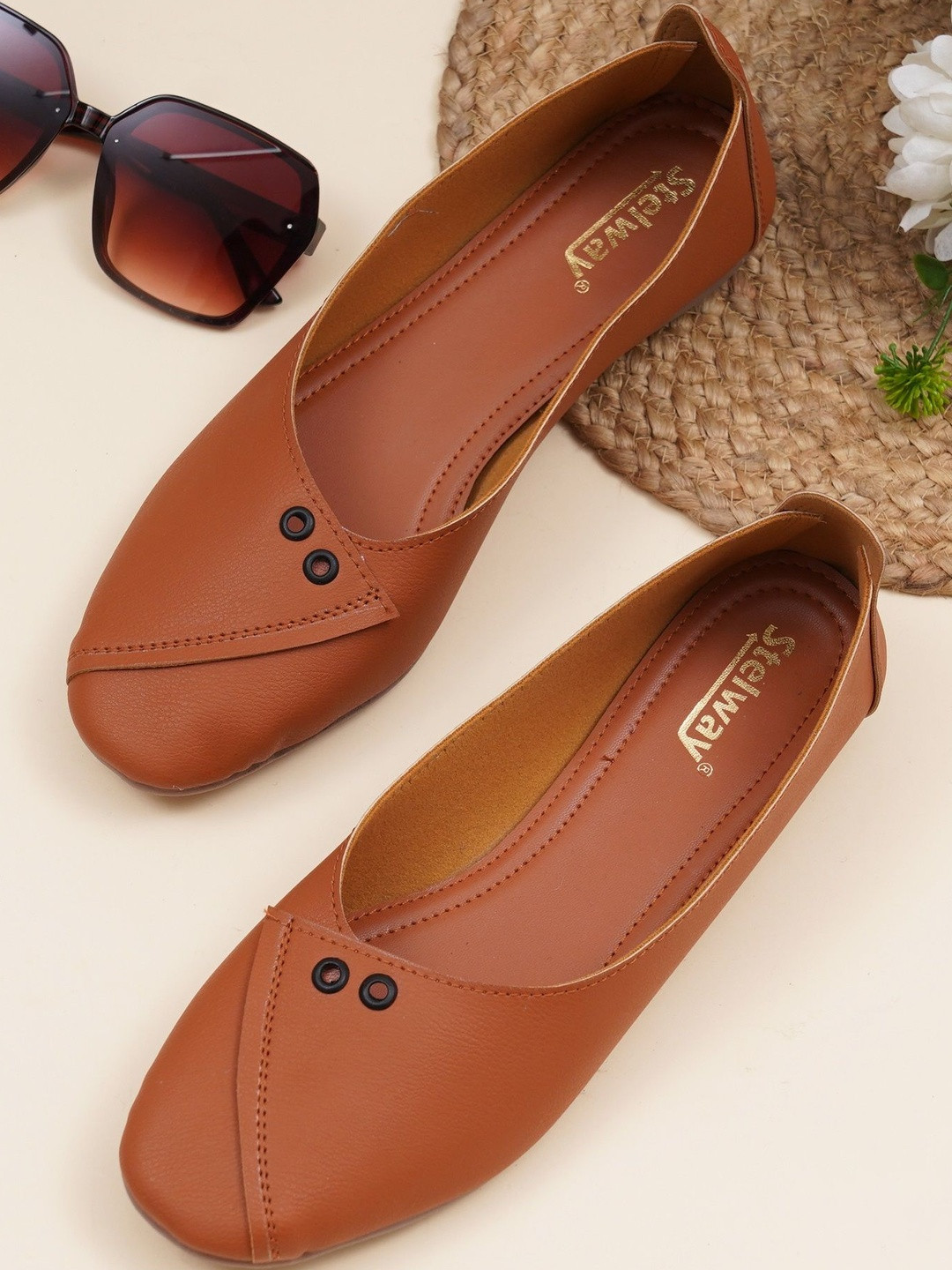 STELWAY Women Rivet Detail Ballerinas