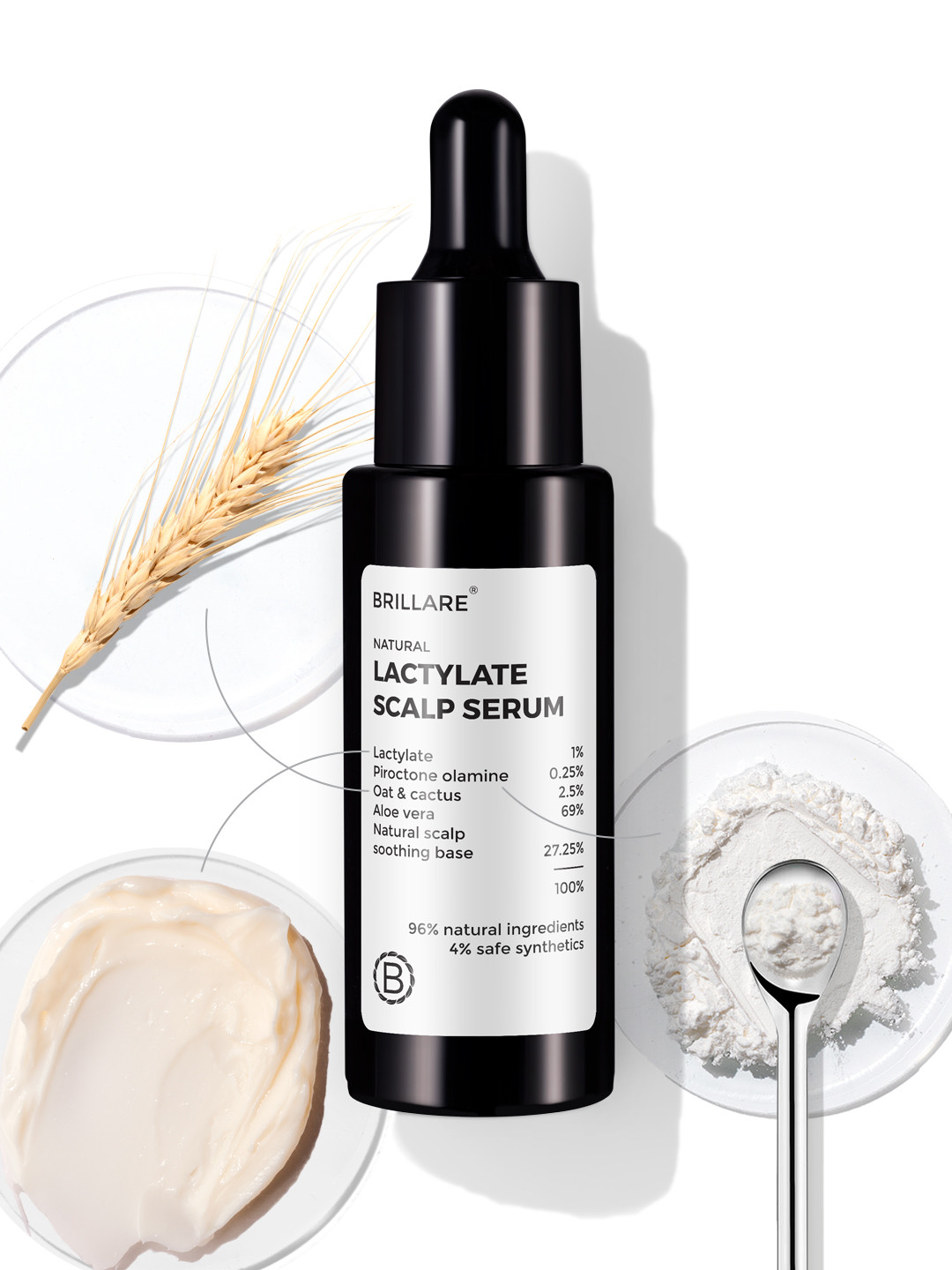 BRILLARE Lactylate & Piroctone Olamine Scalp Serum For Dandruff Control-30 ml