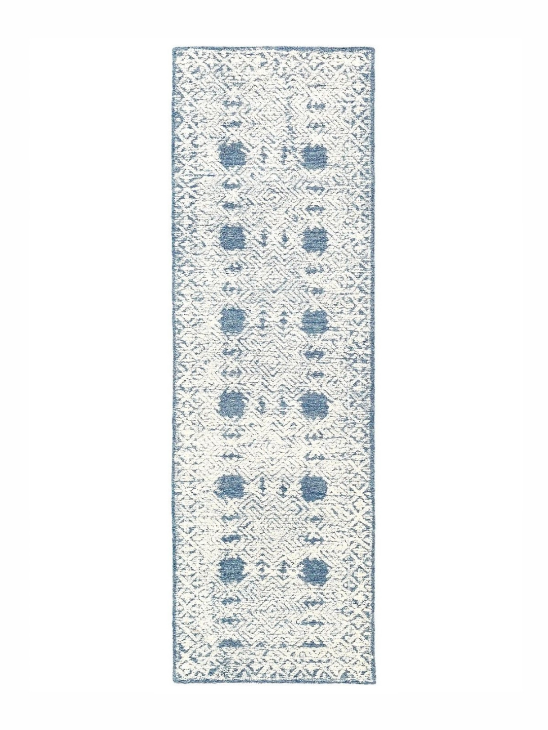 Surya Living Blue Abstract Anti-Skid Woollen Carpet