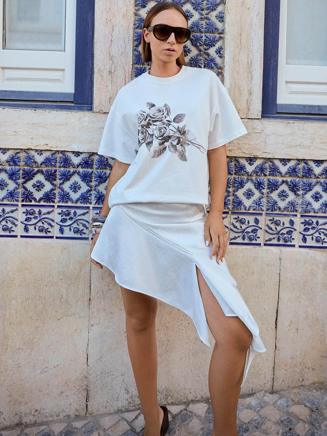 Bershka Jacquard Skirt