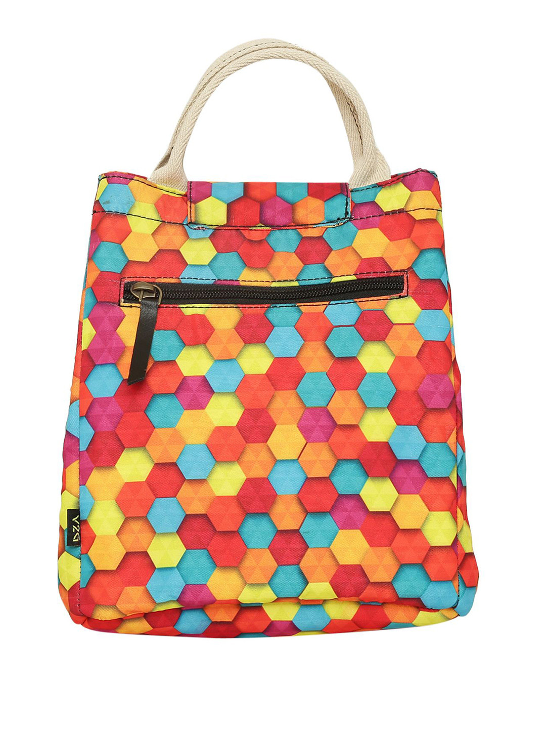 Bunkraft Men Hexa Colors Printed Lunch Bag