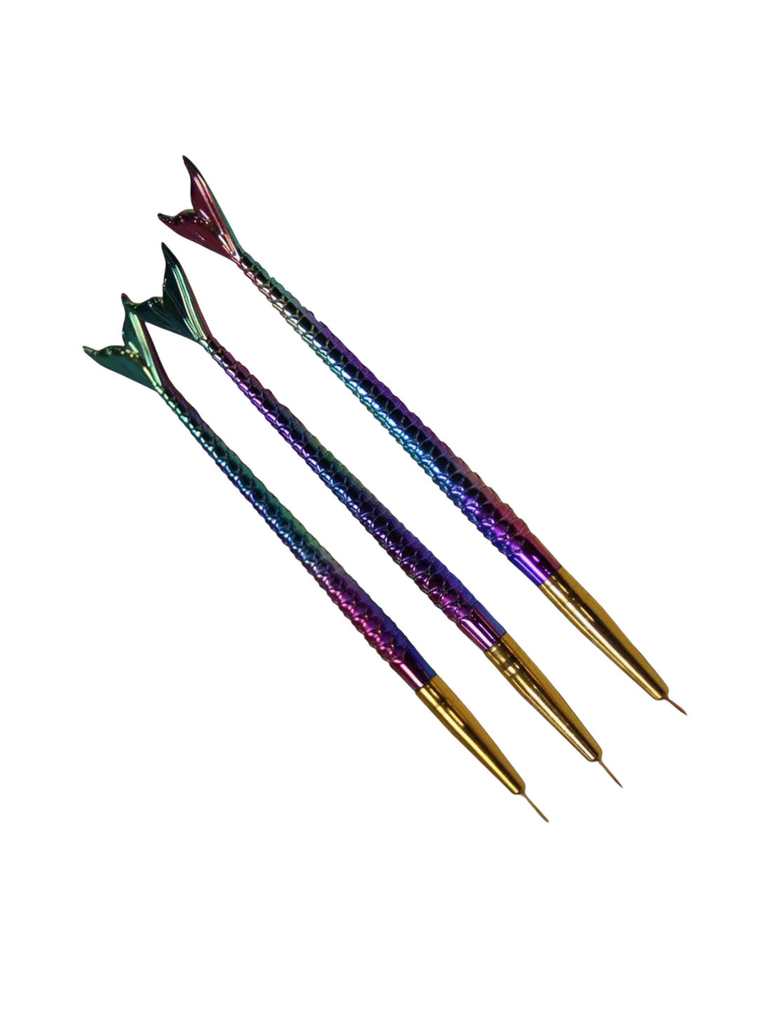 Emigel PROFESSIONAL Set Of 3 3 In1 Fishtail Style Gradient Liner Brush