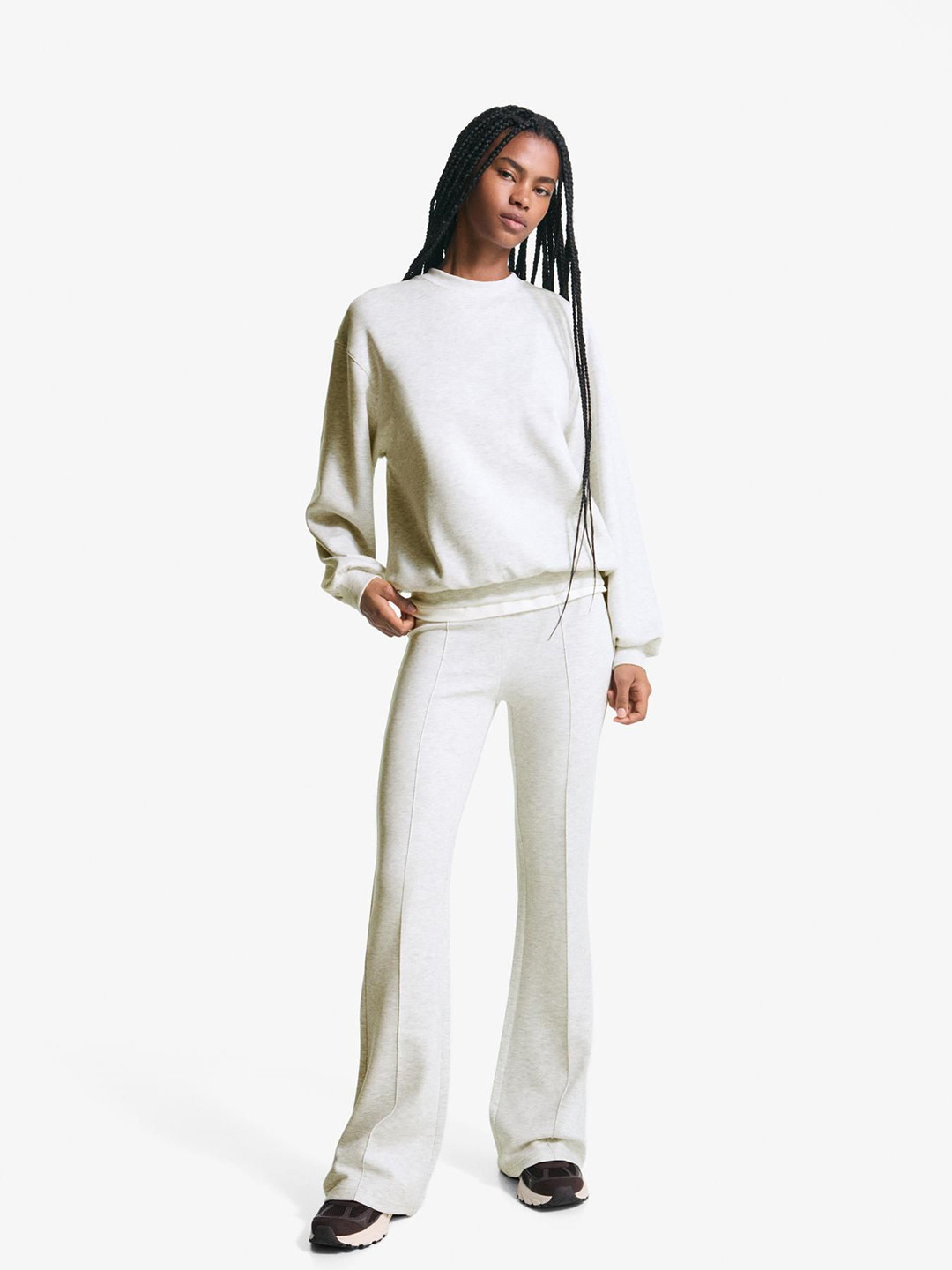 Bershka Oversize Soft Modal Blend Sweatshirt