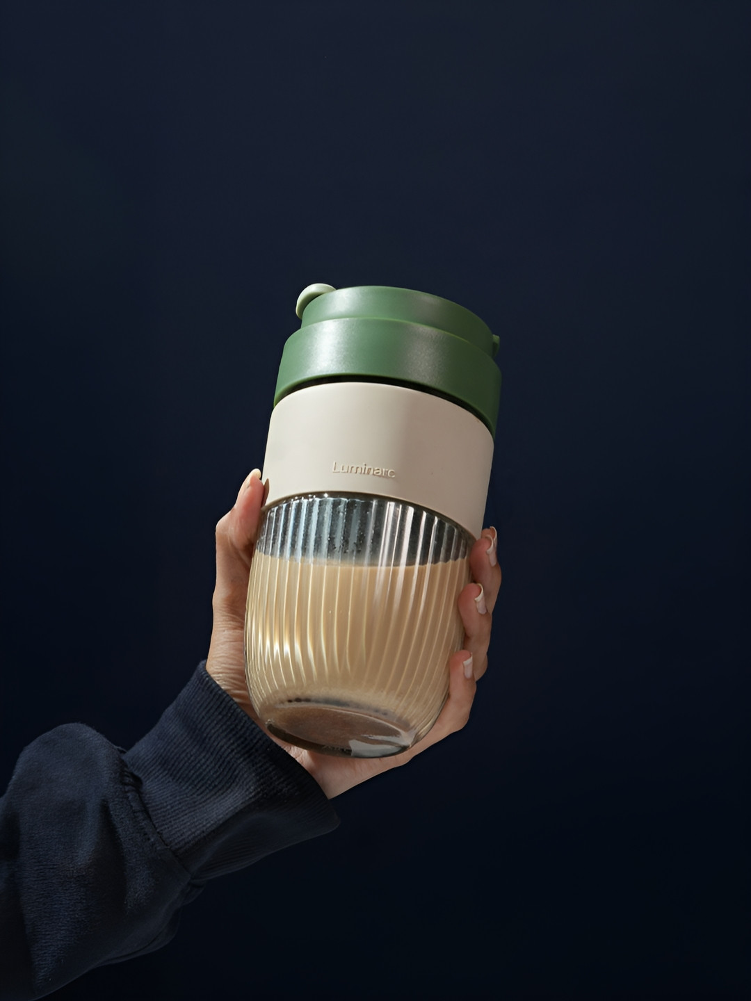 Luminarc International Textured Glass Mugs Set of Cups and Mugs