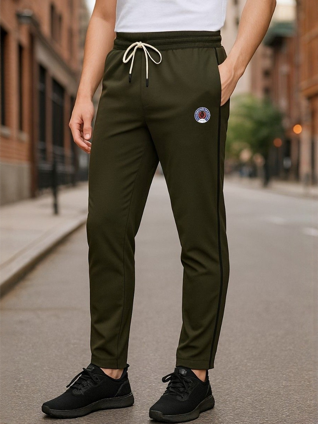 LEE BONEE Men Relaxed Fit Dri Fit Nylon Track Pant