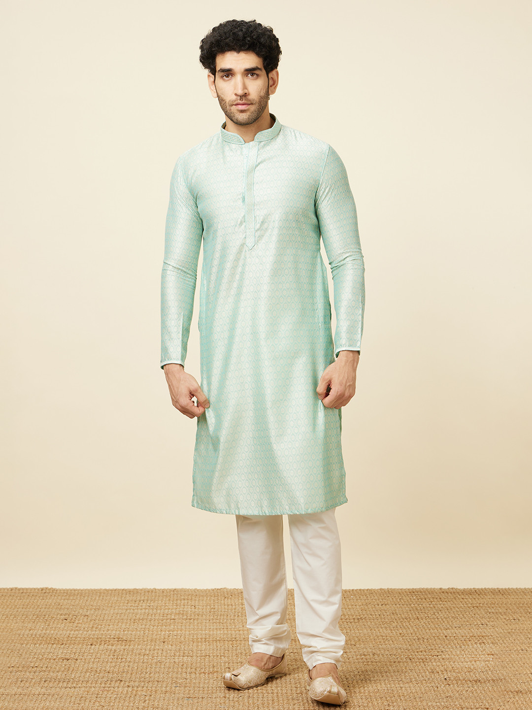 Manyavar Men Embroidered Kurta with Pyjama