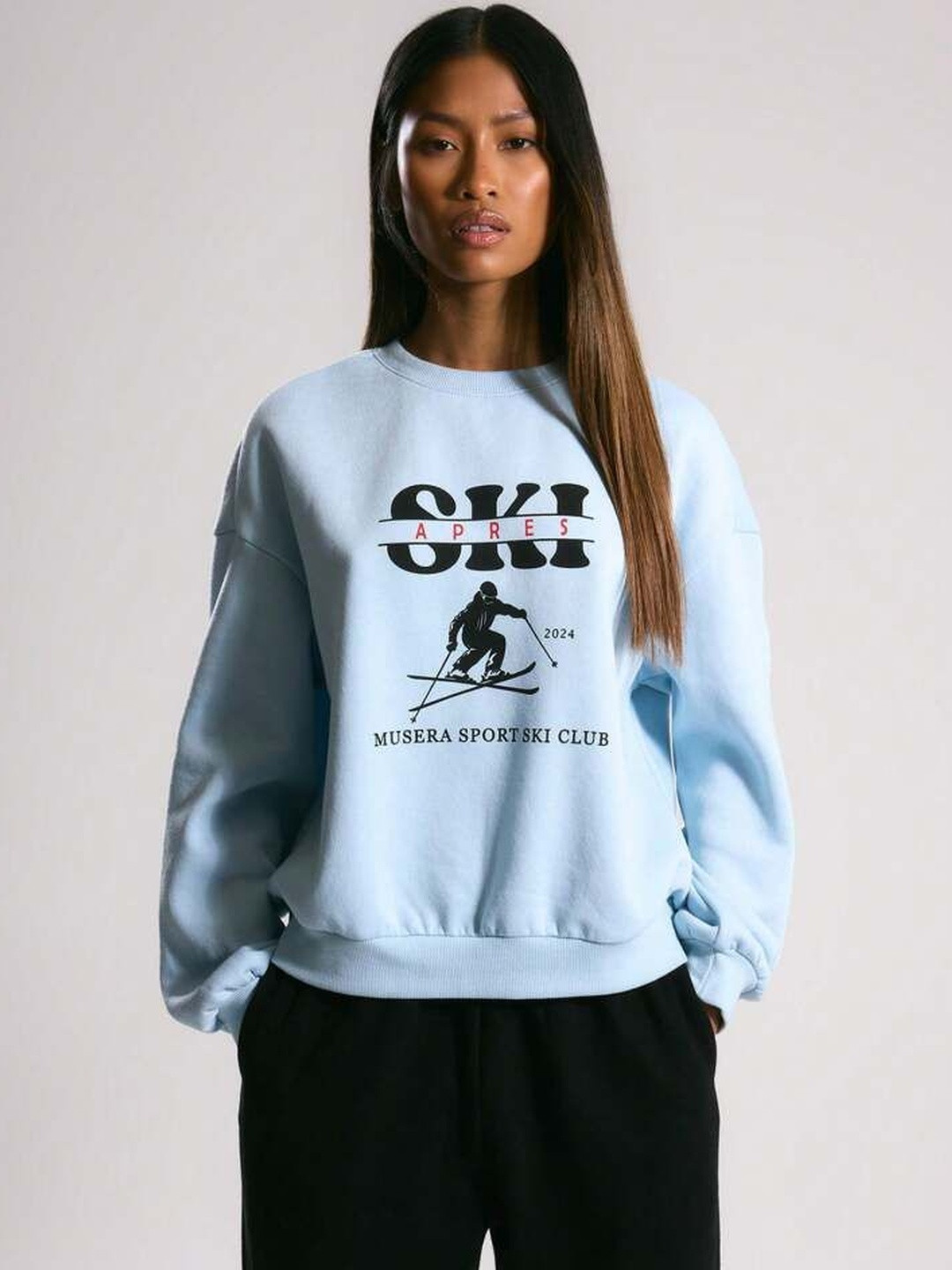 Roadster Women Printed Full Sleeves Round Neck Sweatshirt