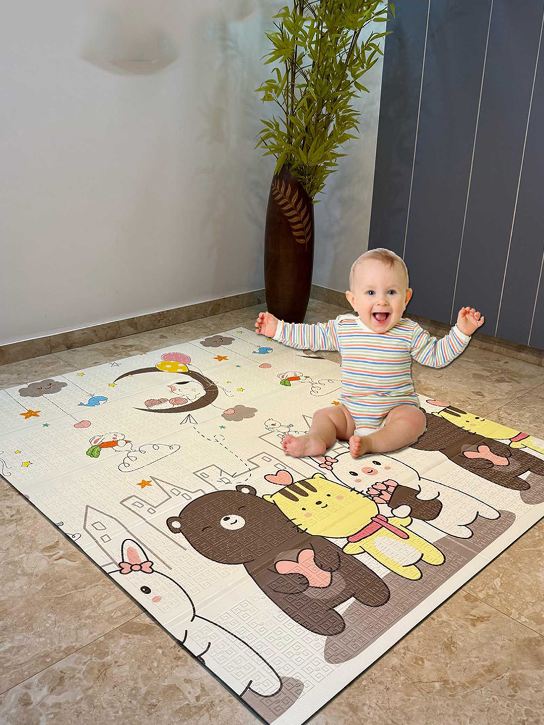ROARIFY BPA Free Play Mat Taddy-Roadmap Activity Toys and Games