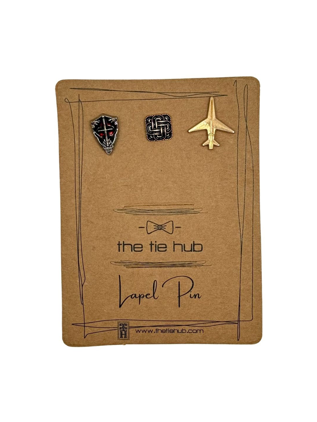 The Tie Hub Men Set Of 3 Travel Minimal Brooches