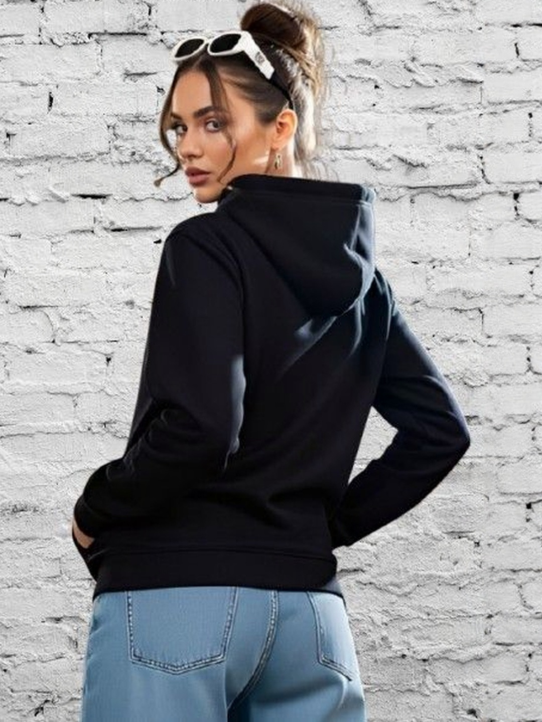 CORSICA Women Fleece Kangaroo Pocket Hooded Sweatshirt