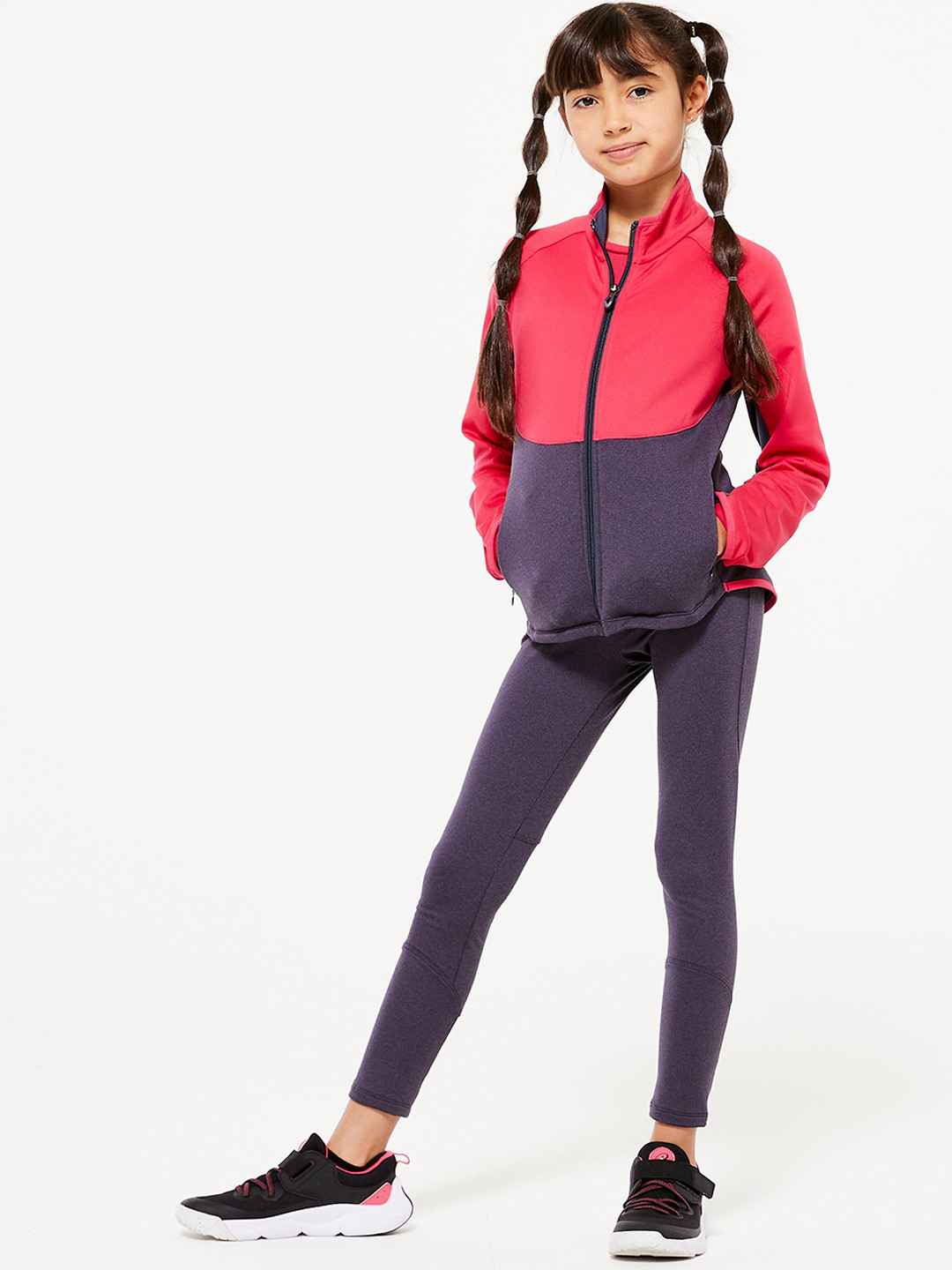 Decathlon Girls Colorblocked Tracksuit