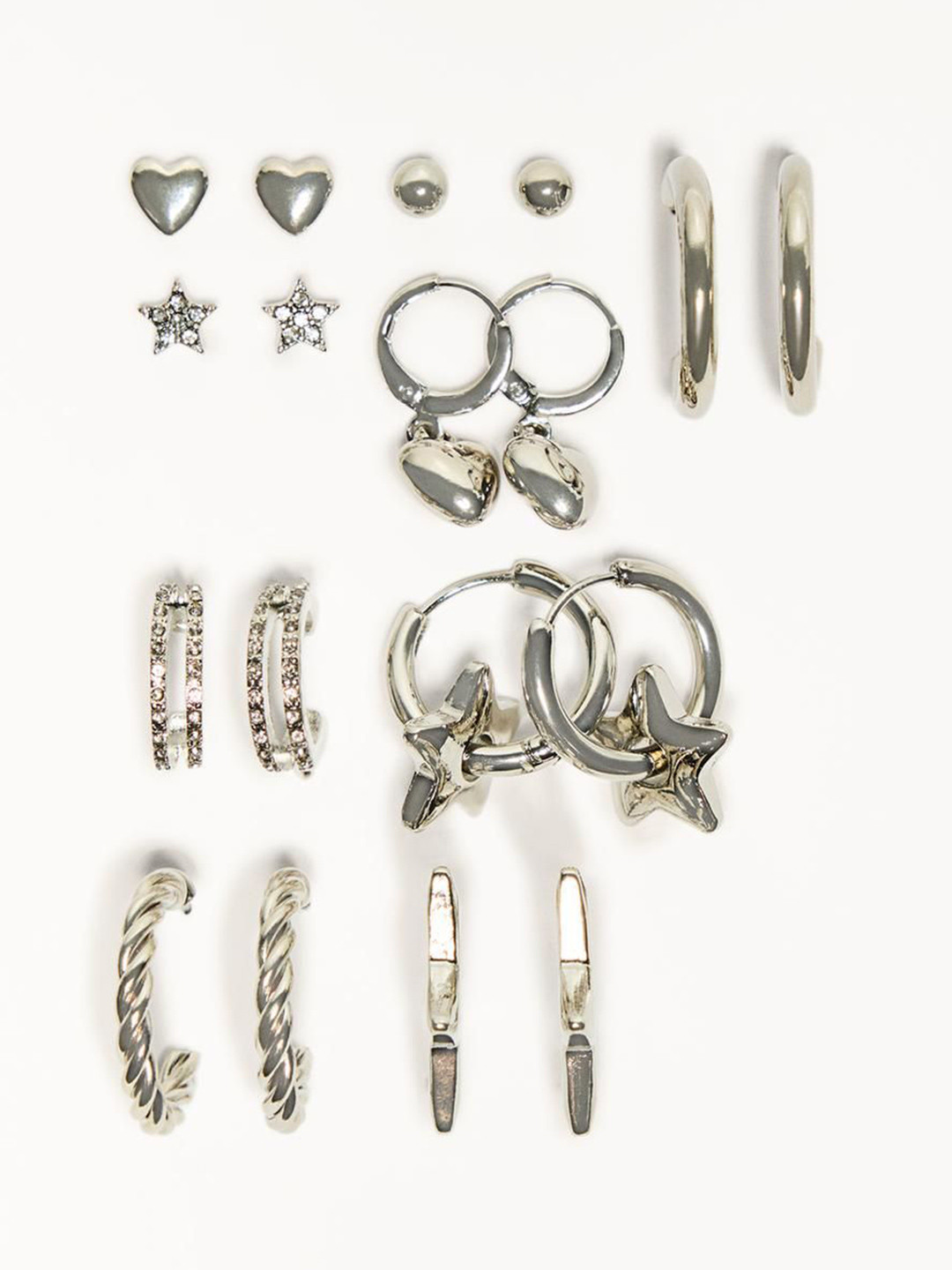 Bershka 9-Pack Of Earrings