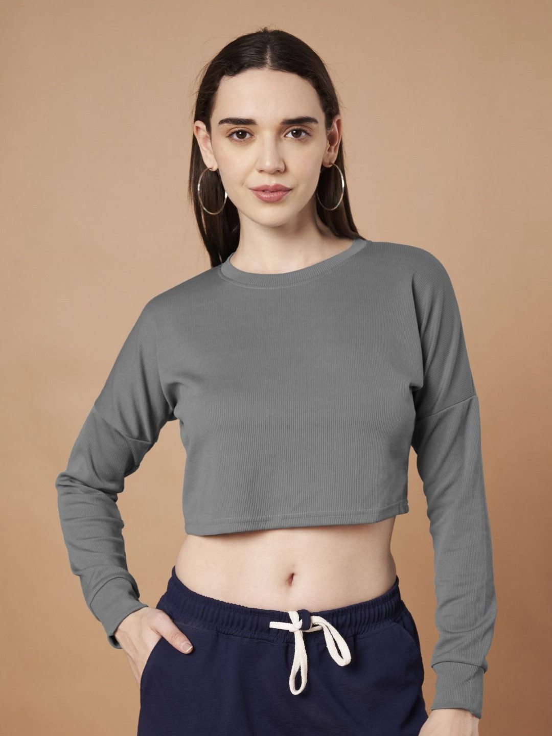 DTR FASHION Women Solid Round Neck T-shirt