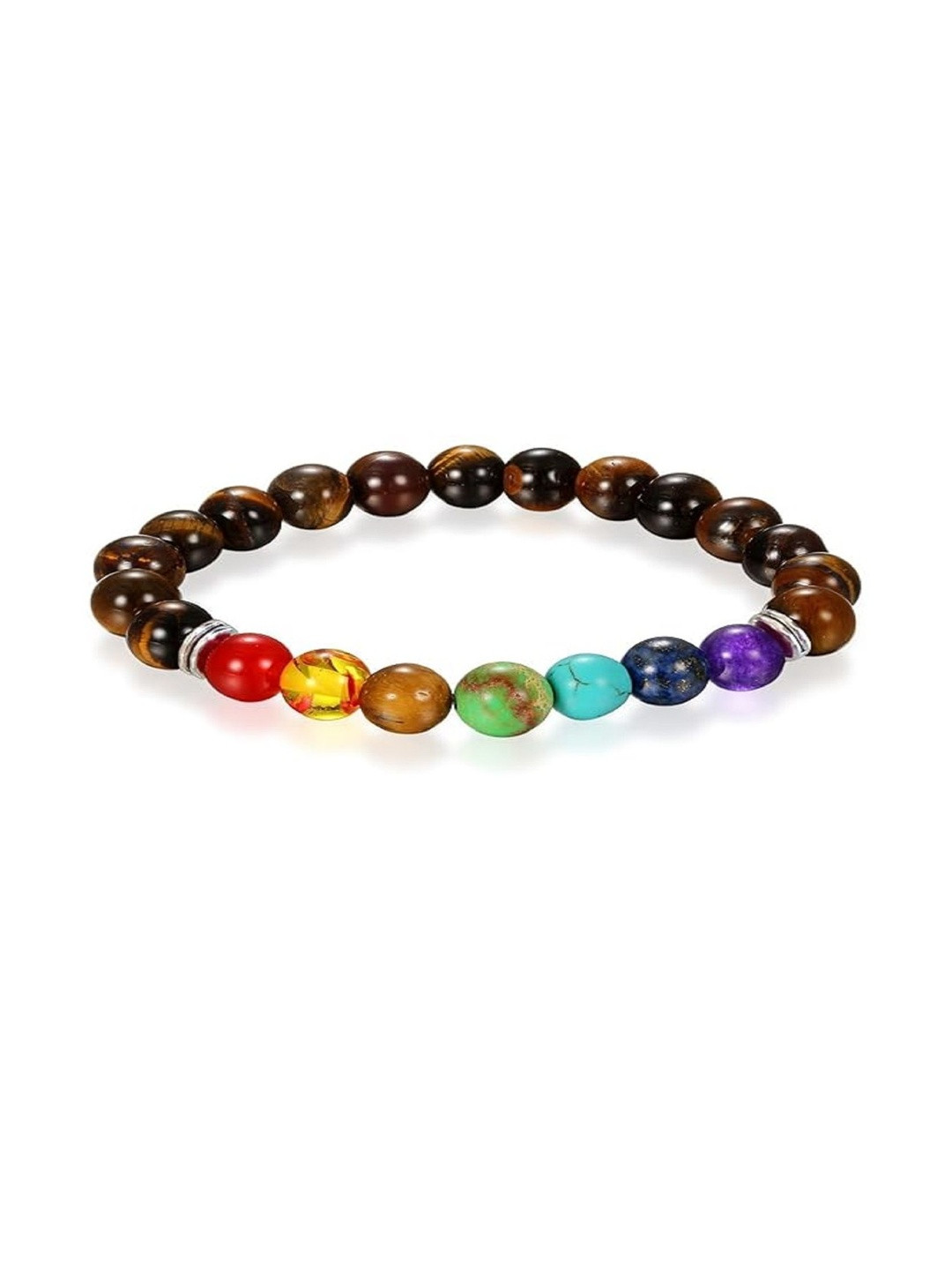 EPSAA Unisex MultiColor Metal Elasticated Slipon Bracelet