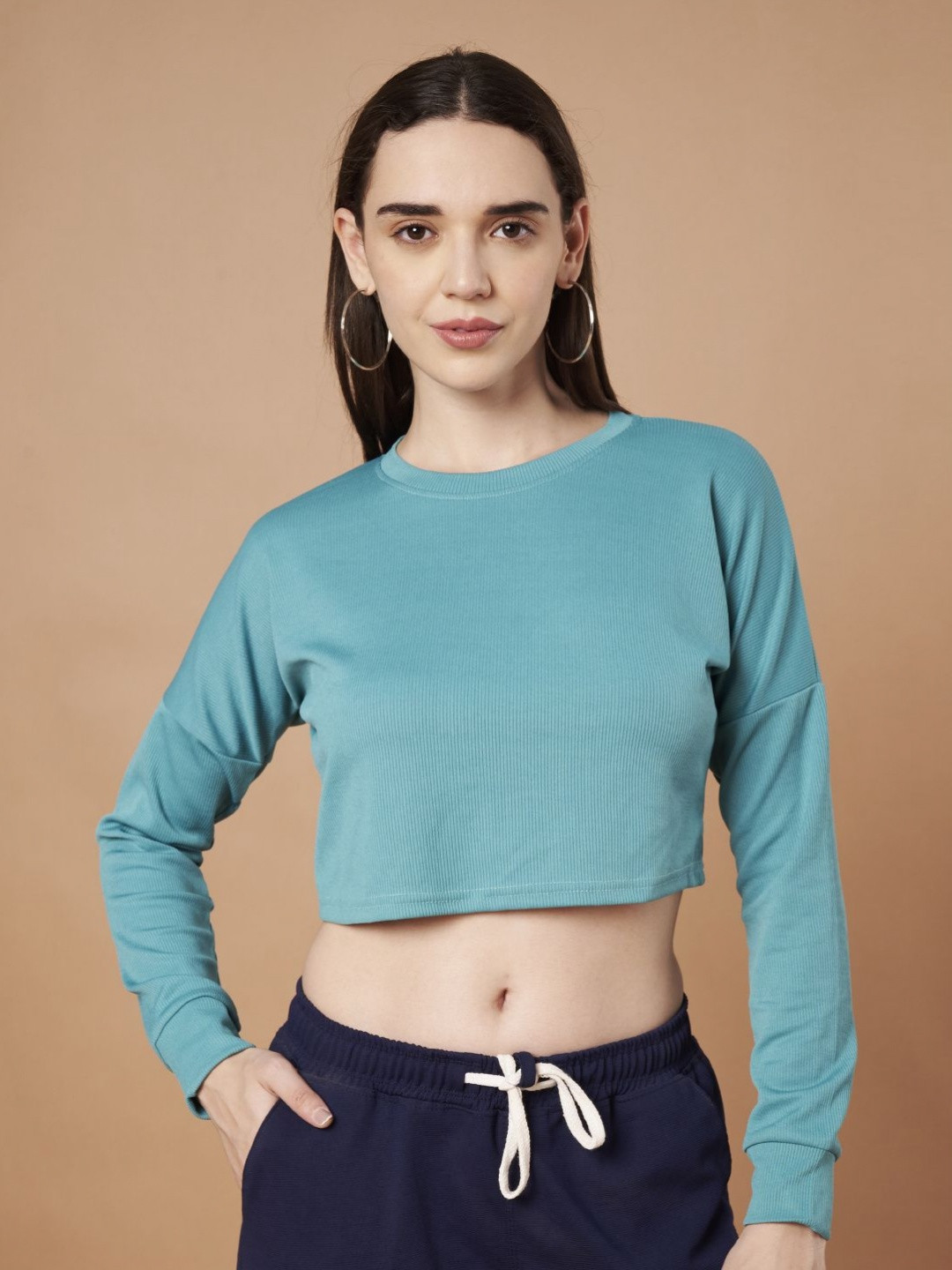 DTR FASHION Women Self Design Round Neck T-shirt