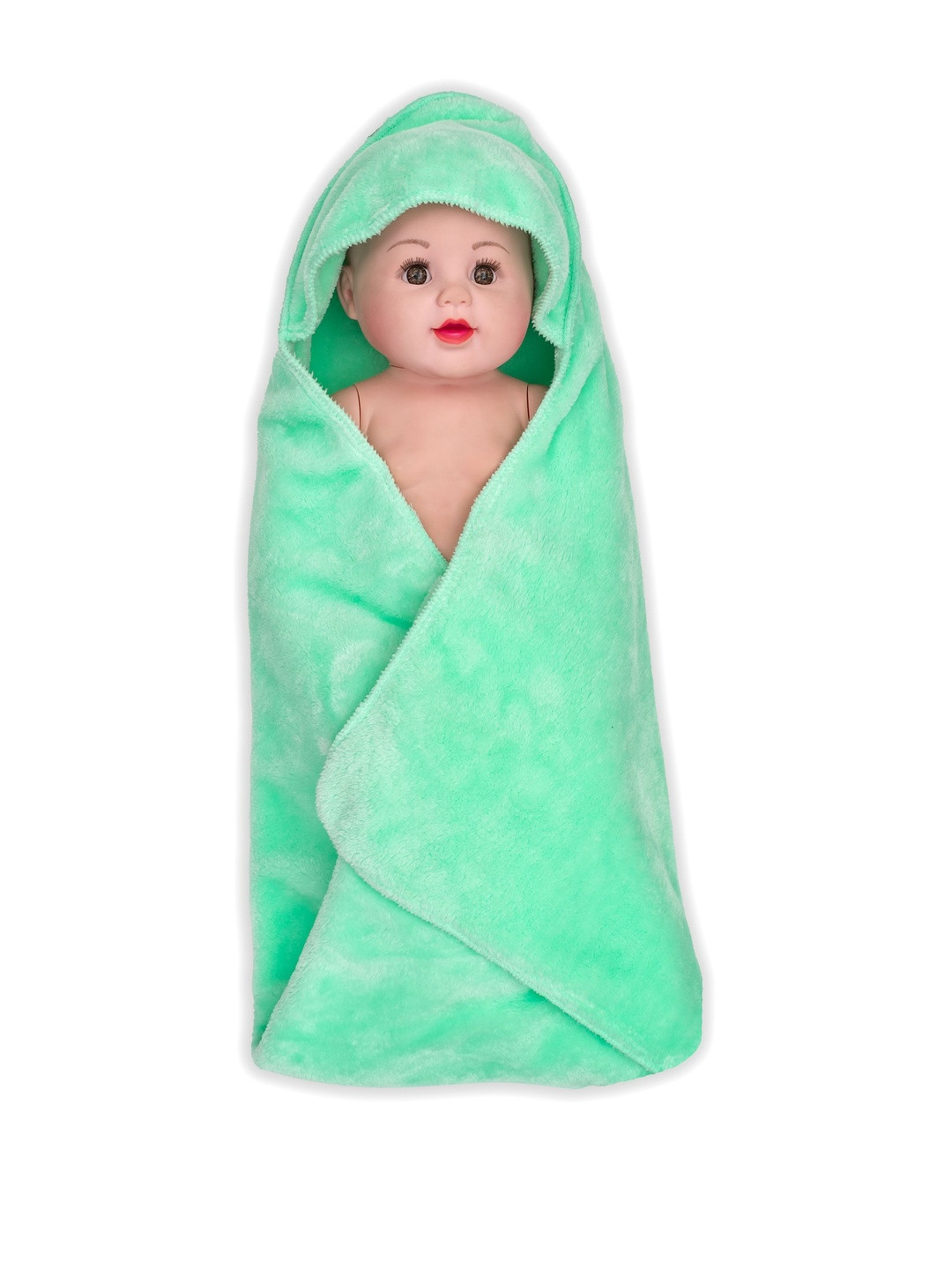 SIDLY PIDLY Sea Green Fur 210 GSM Blanket