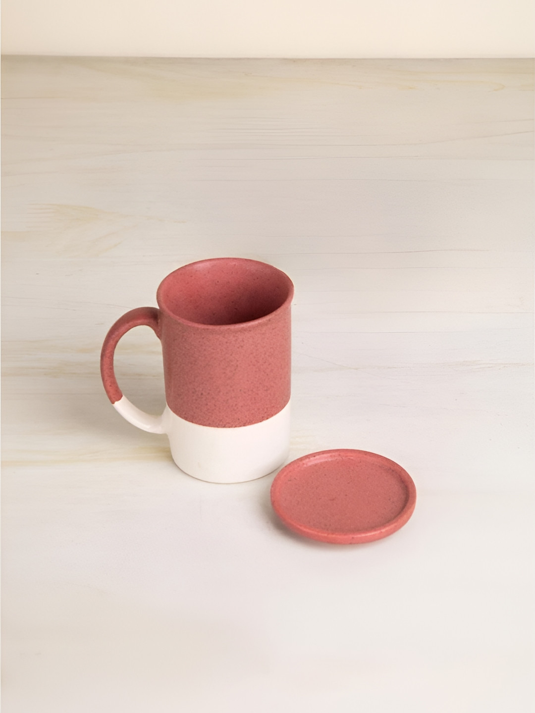 FREEDOM TREE Studio Naturals Rust & White Ceramic Matte Mug-300ml