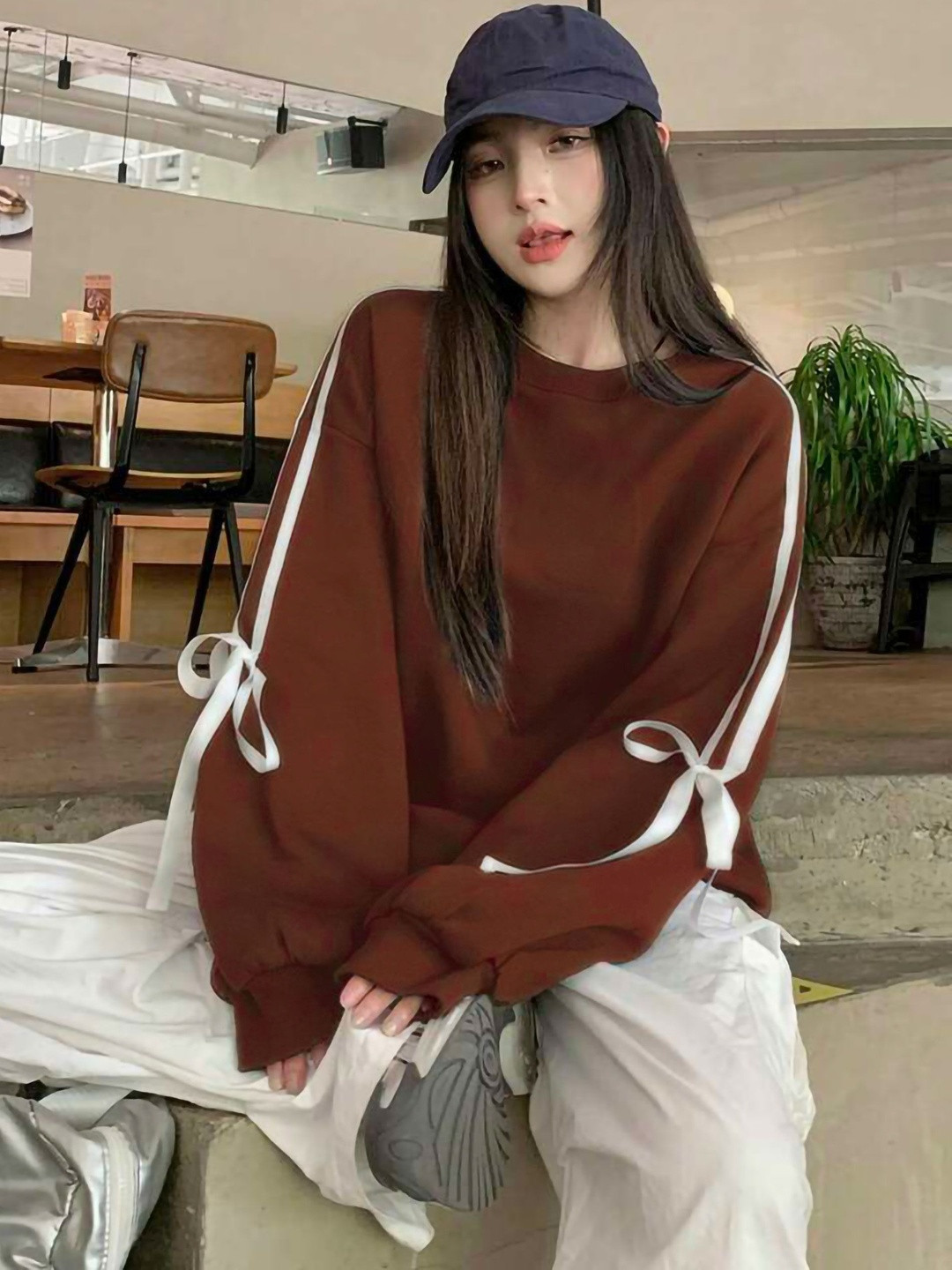 TABADTOD Women Oversized Sweatshirt