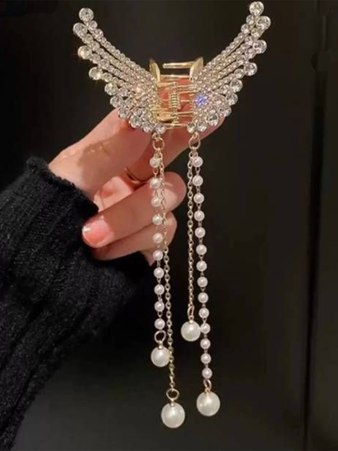 Jholawala 8 Piece Women Embellished Korean Claw Clip