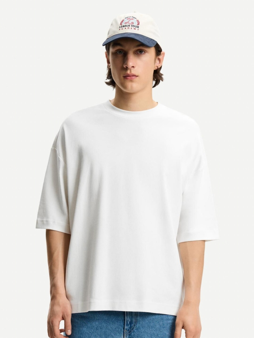 Bershka Boxy Short Sleeve Pure Cotton T-shirt