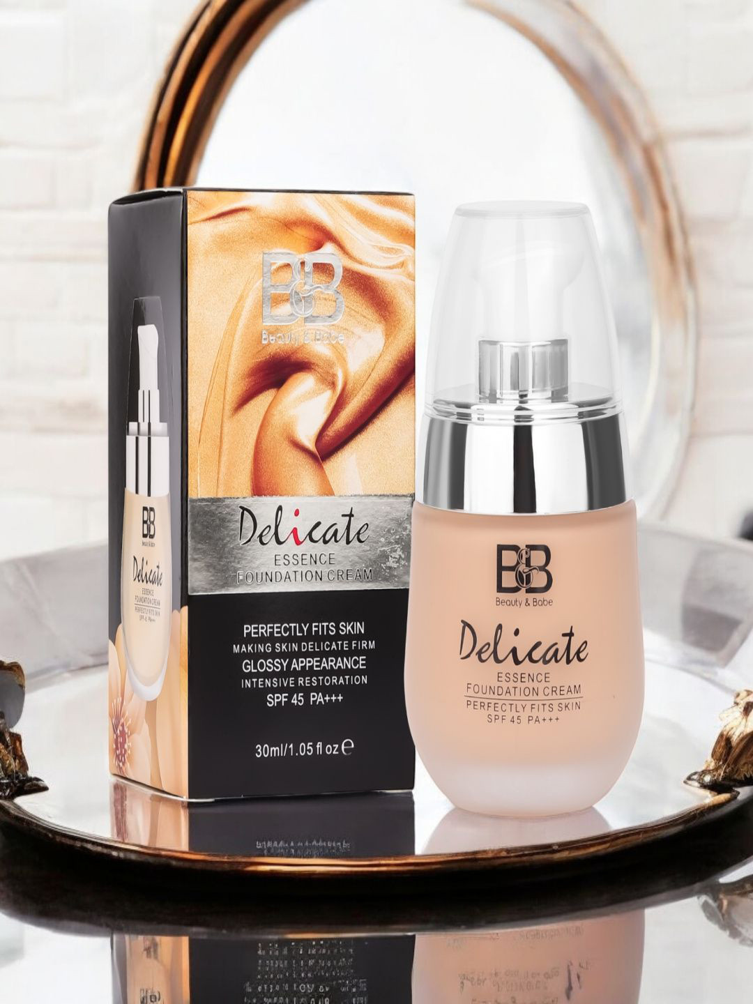 Elan Beaute Delicate Essence Foundation Cream - 30 ml - Light