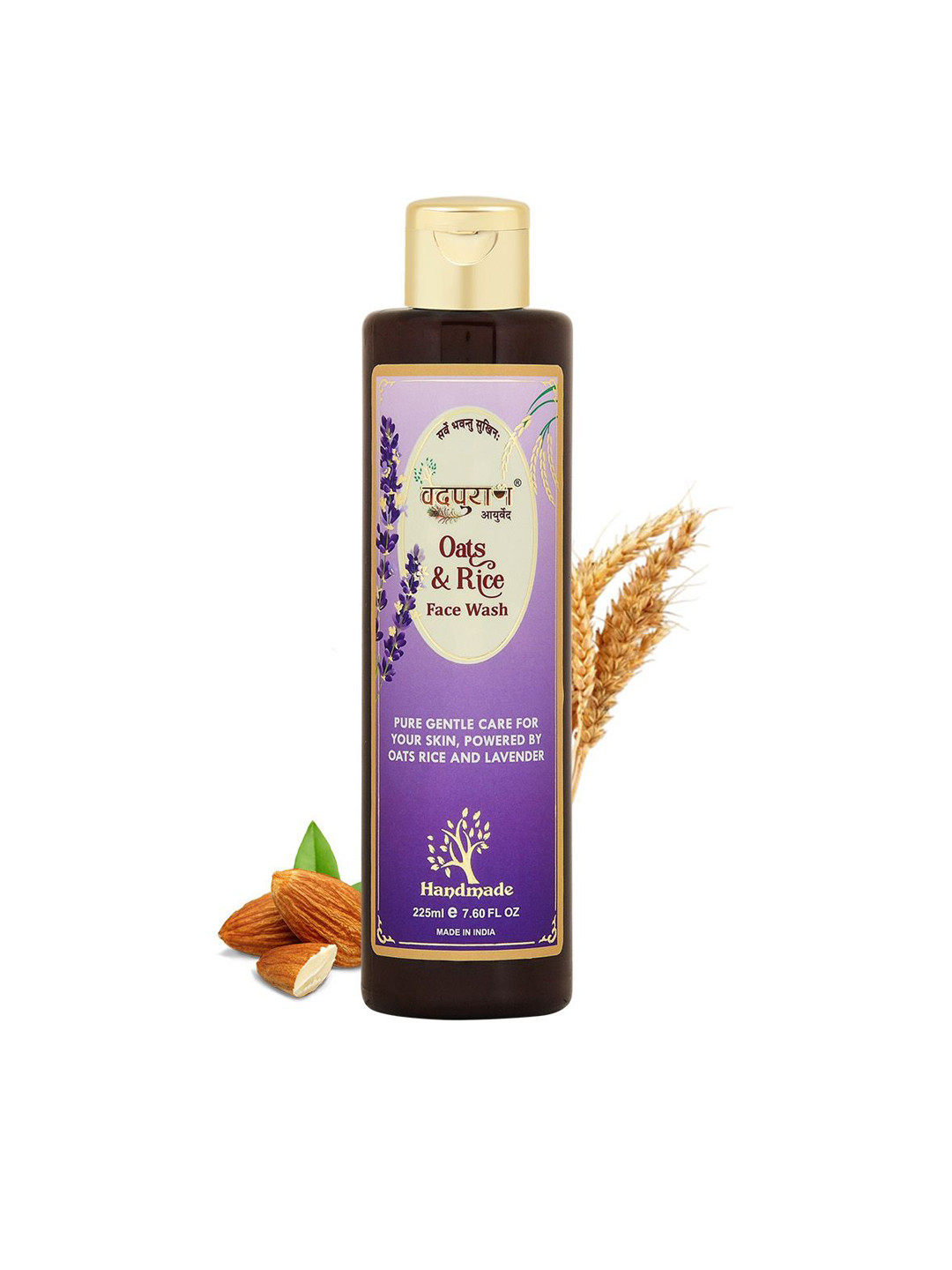 VEDPURAN Gentle Ayurvedic Oats & Rice Face Wash - 225 ml
