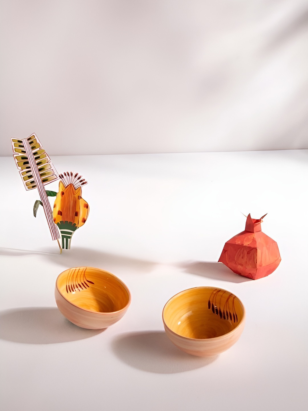 FREEDOM TREE Set Of 2 Ceramic Dishwasher and Microwave Safe Serving Bowl