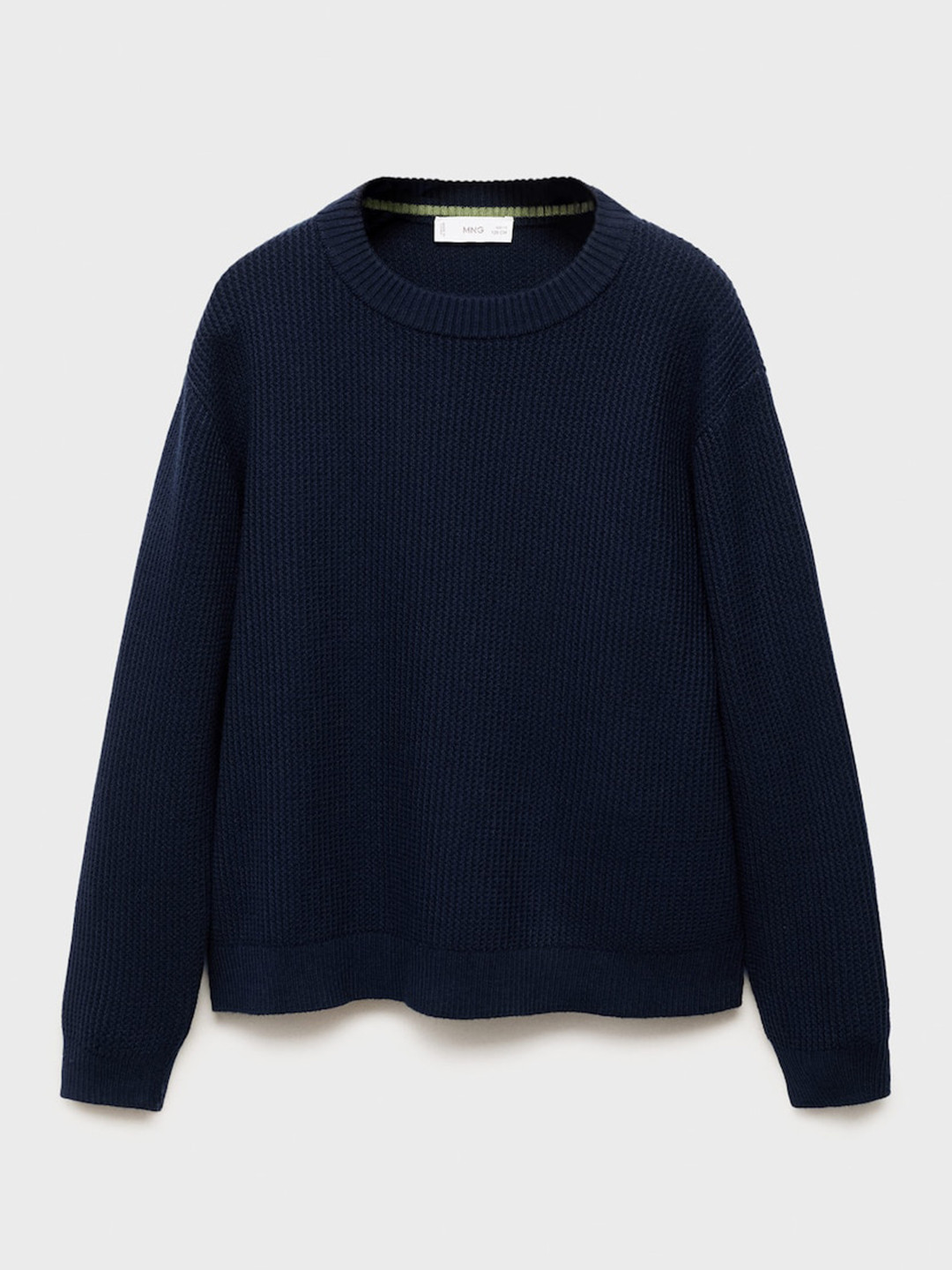 Mango Kids Boys Knitted Ribbed Sweater