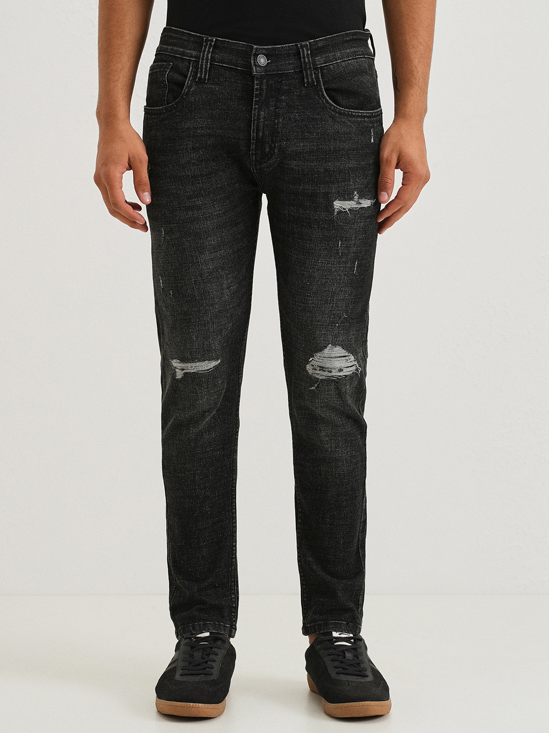 Banana Club Men Graphite Fade Slim Fit Jeans