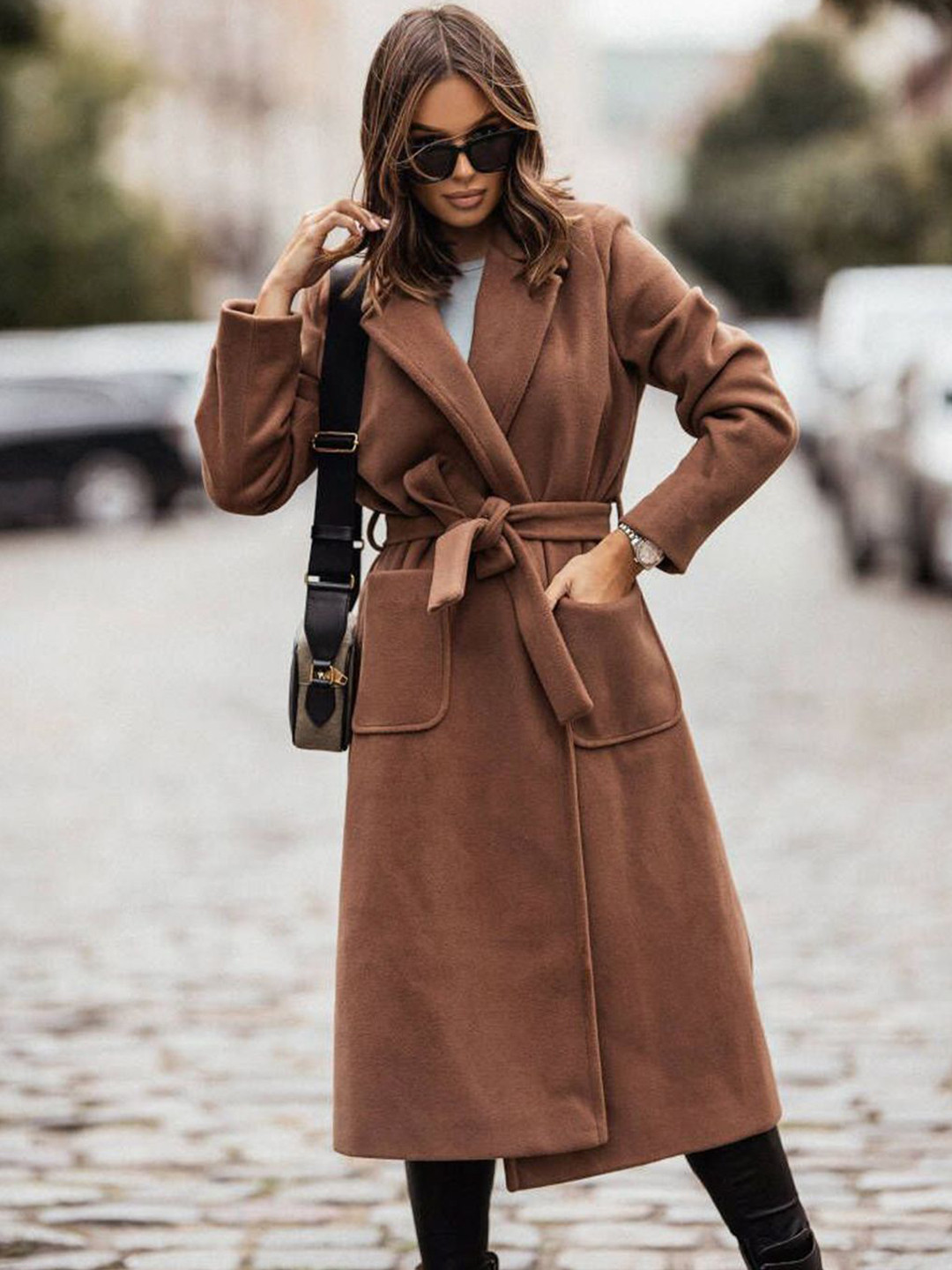 bebe Women Spread Collar Long Sleeve Coats