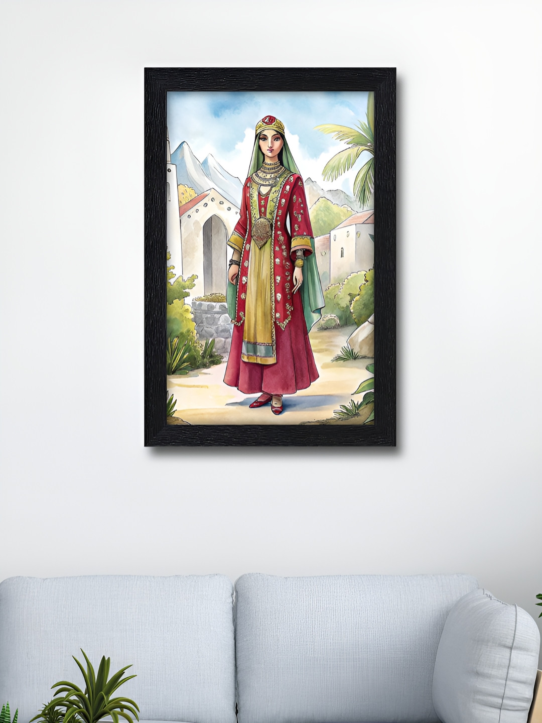 RANDOM Pink & Yellow Traditional Printed Wooden Wall Art