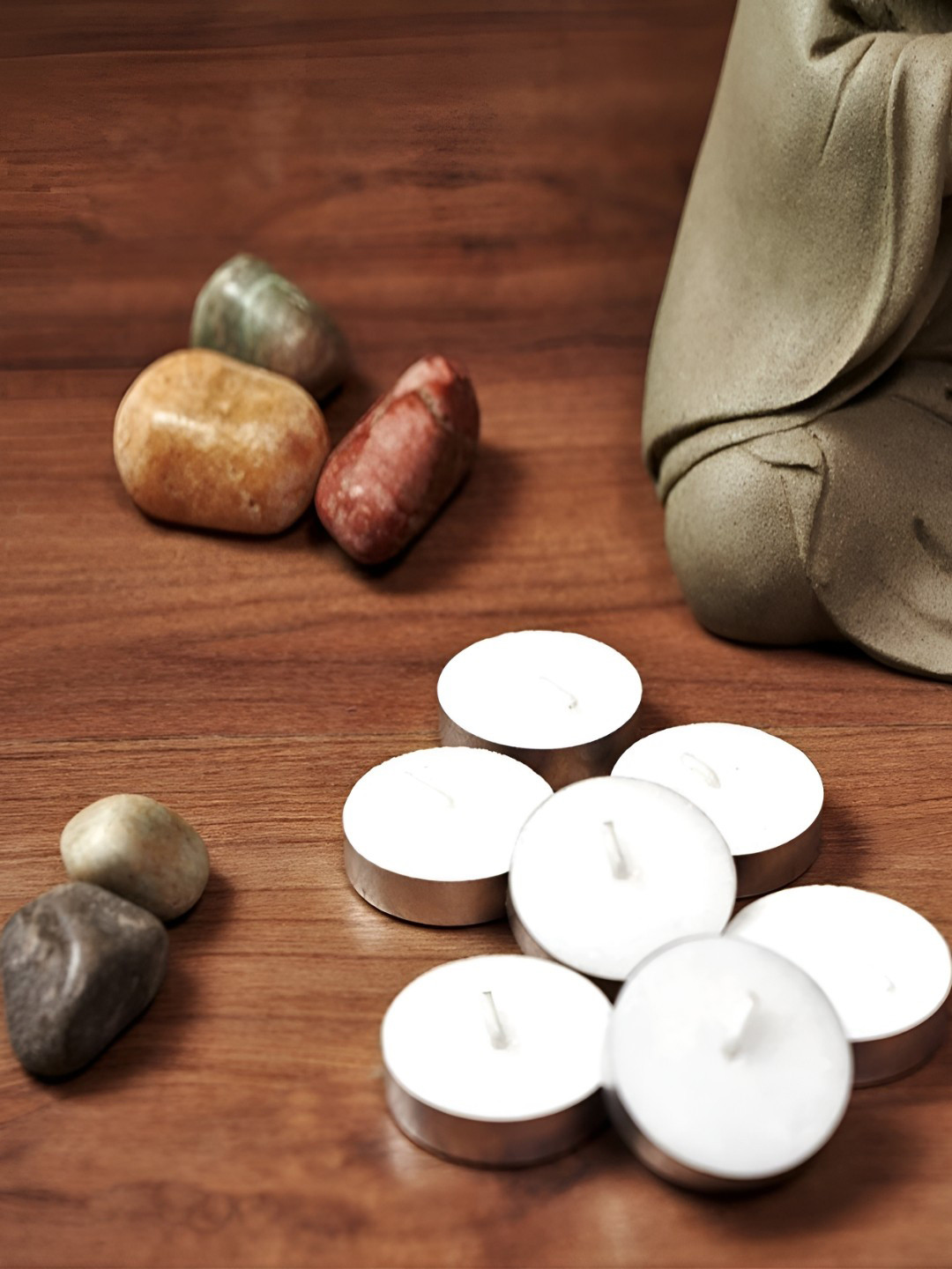 EarthCraft White Pack Of 50 Smokeless Tea Light Candles