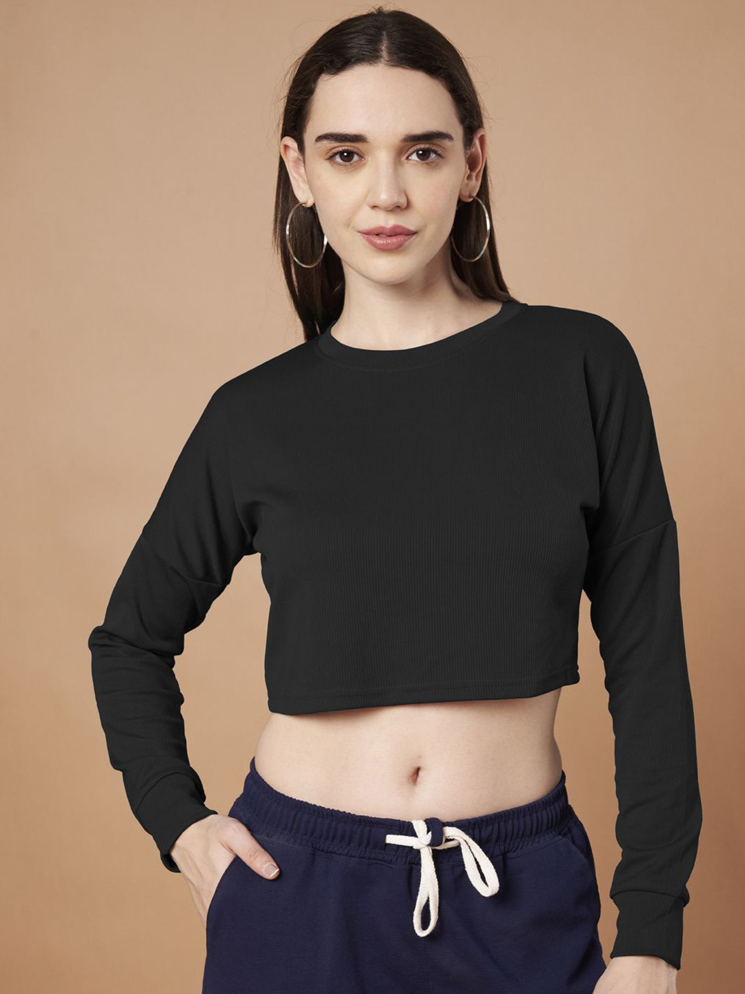 DTR FASHION Women Self Design Round Neck T-shirt