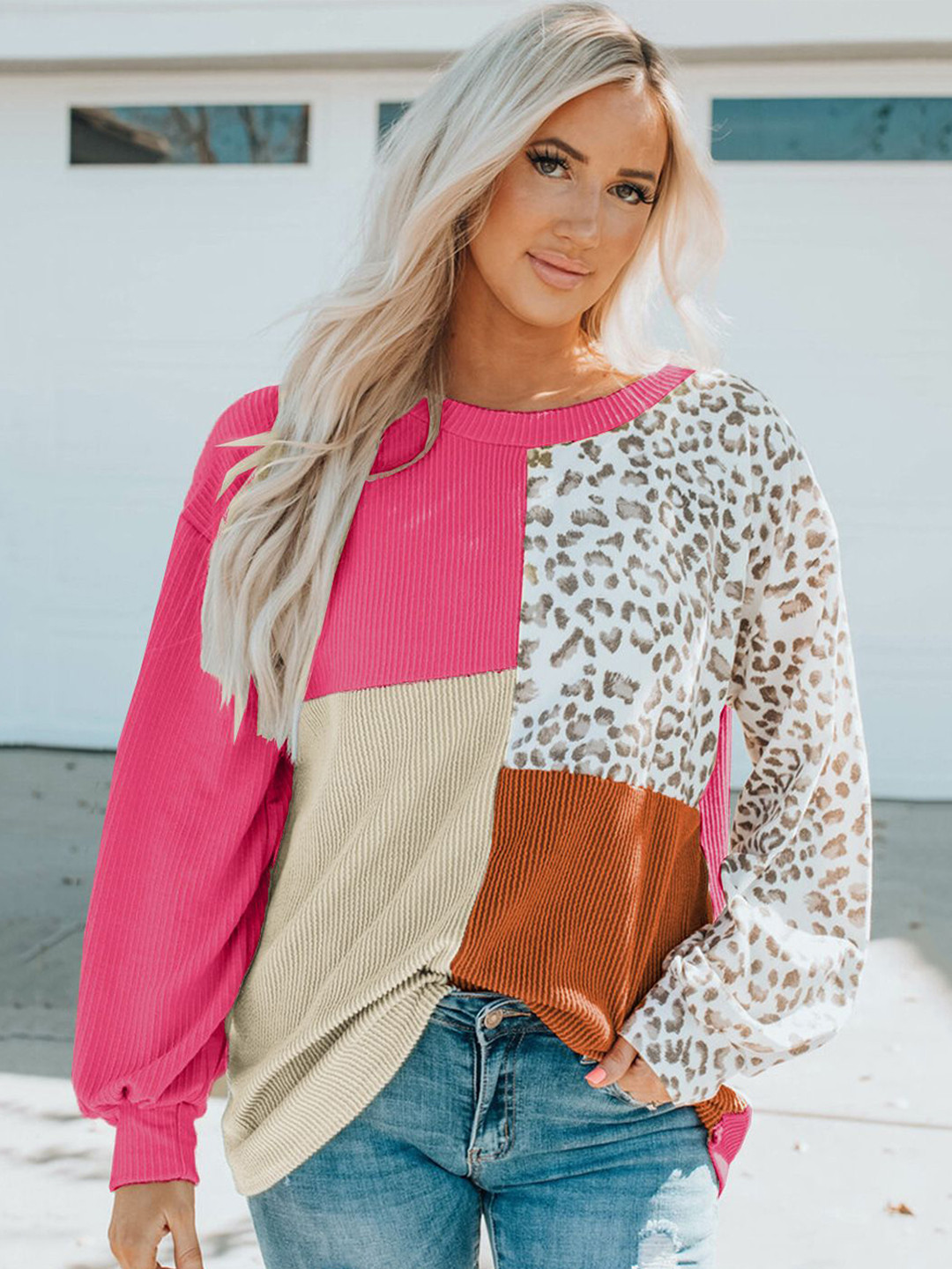 StyleCast Women Colourblocked Animal Print Regular Tops