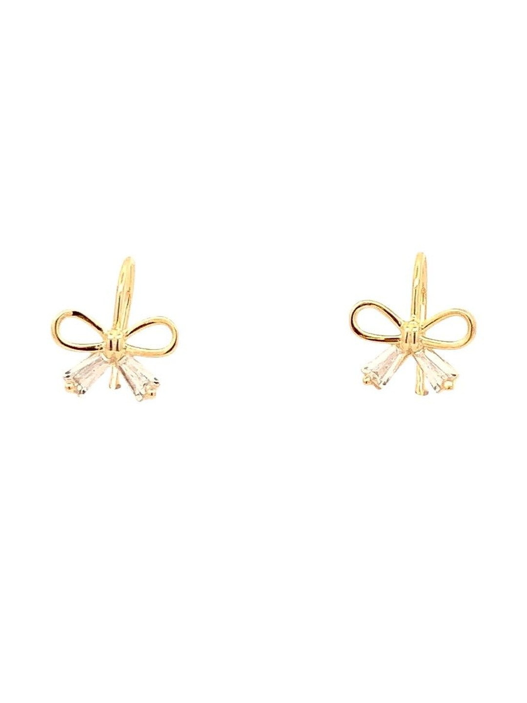 EZURR Gold-Plated Bow Studs Earrings
