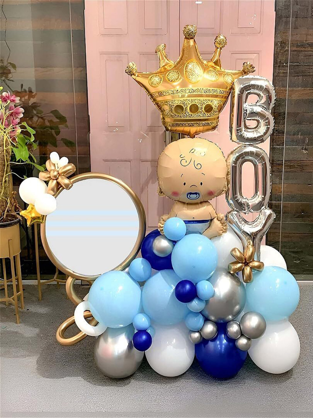 Special You 36-Pcs Blue & White Birthday Decoration