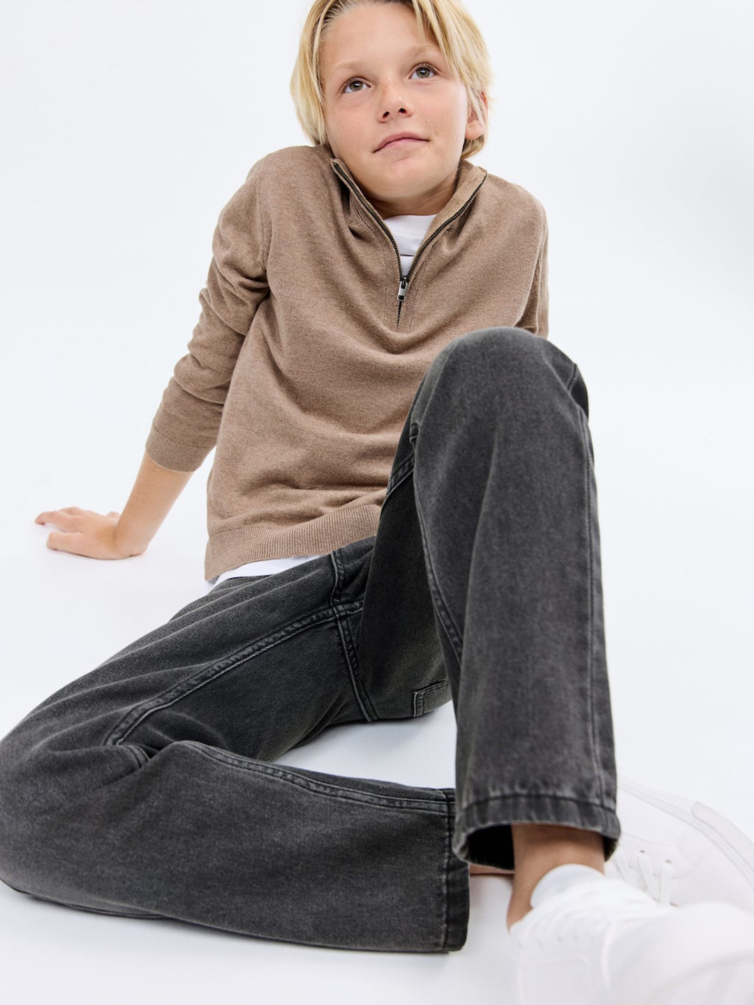 Mango Kids Boys Mid-Rise Straight Fit Jeans