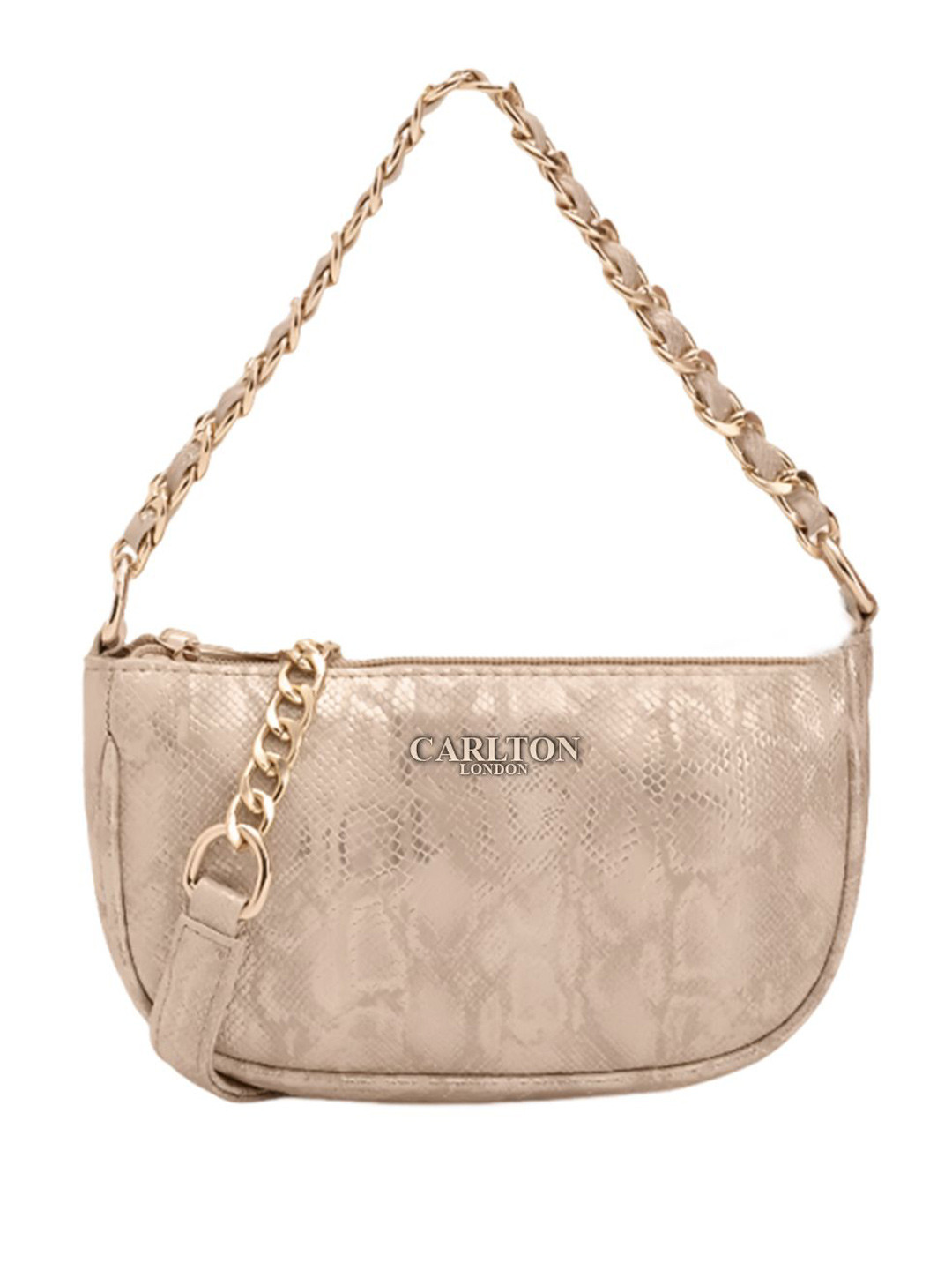 Carlton London Women Textured Structured Quilted Sling Bag