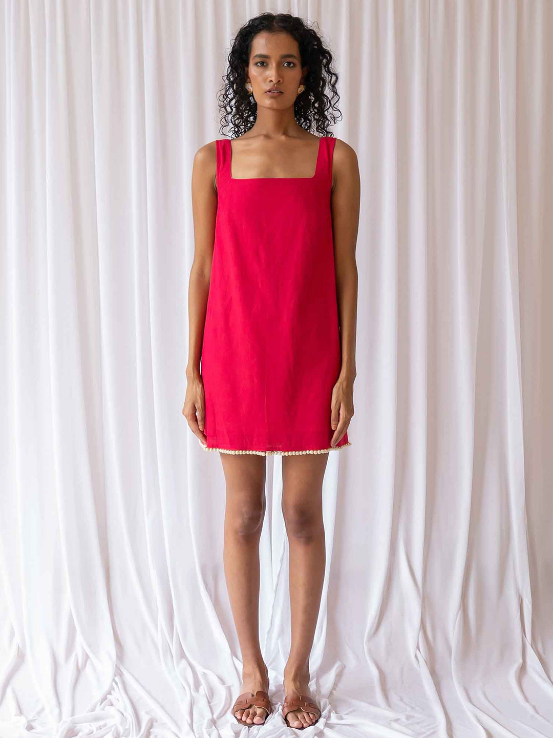 Endless Affair Shoulder Straps Shift Mini Dress