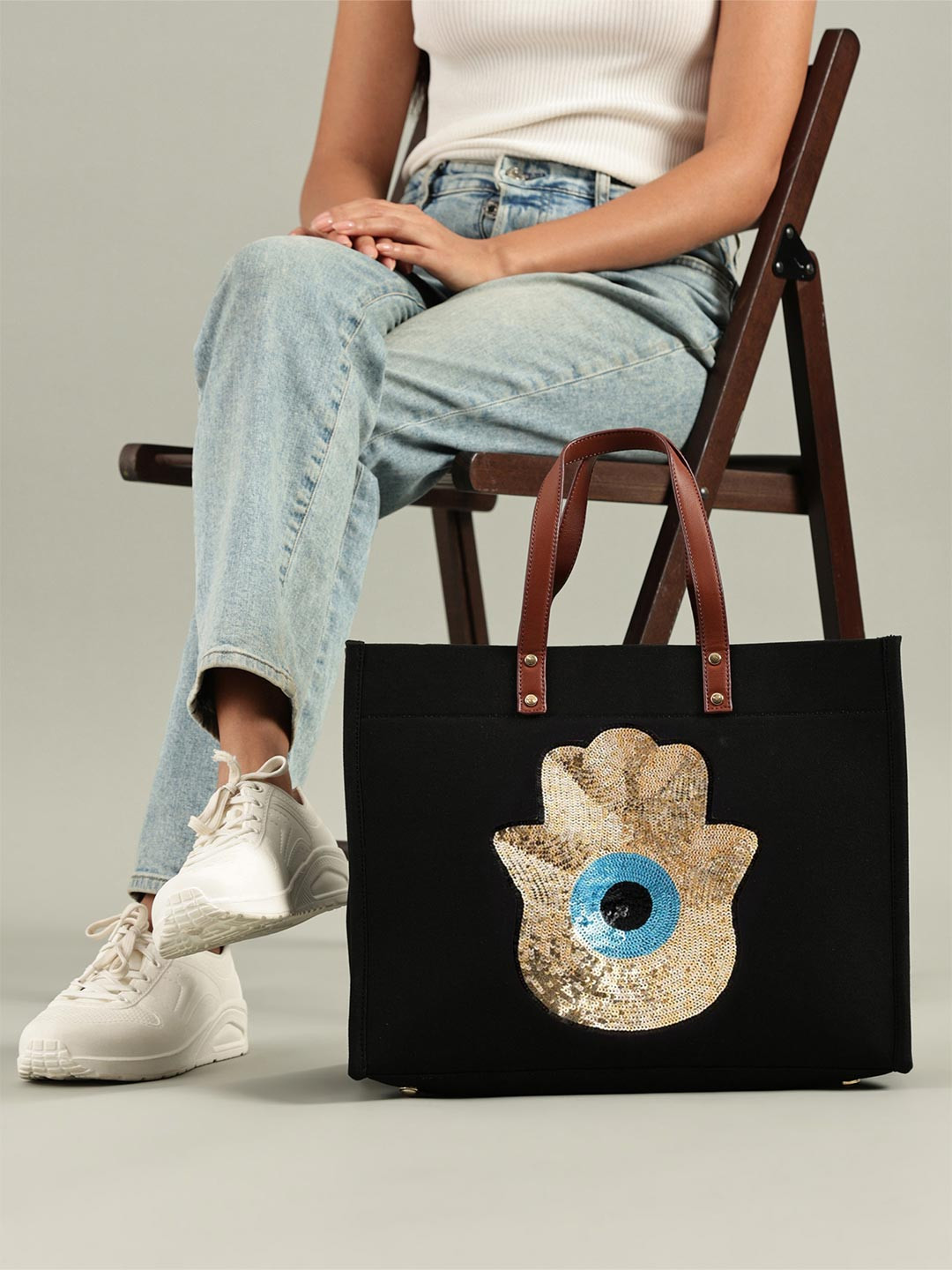 SWIRL Casual Textured Regular Tote Bag