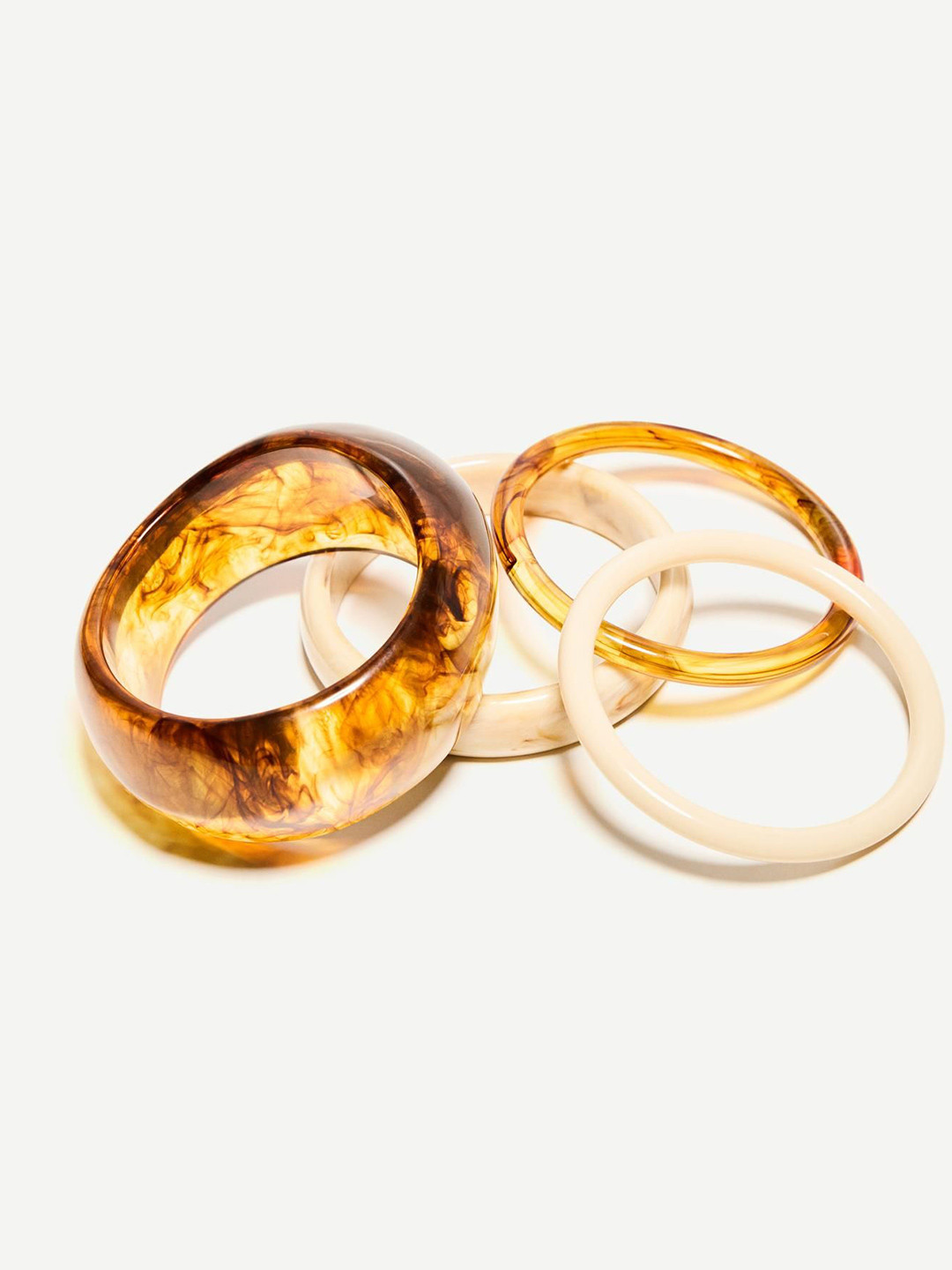 Bershka 4-Pack Of Mother-Of-Pearls-Effect Bracelets