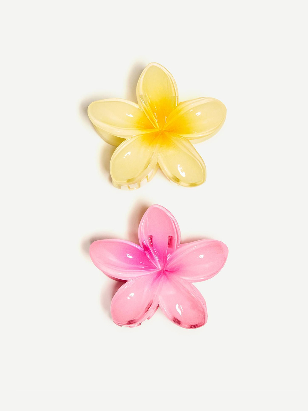 Bershka 2-Pack Of Flower Hair Clips