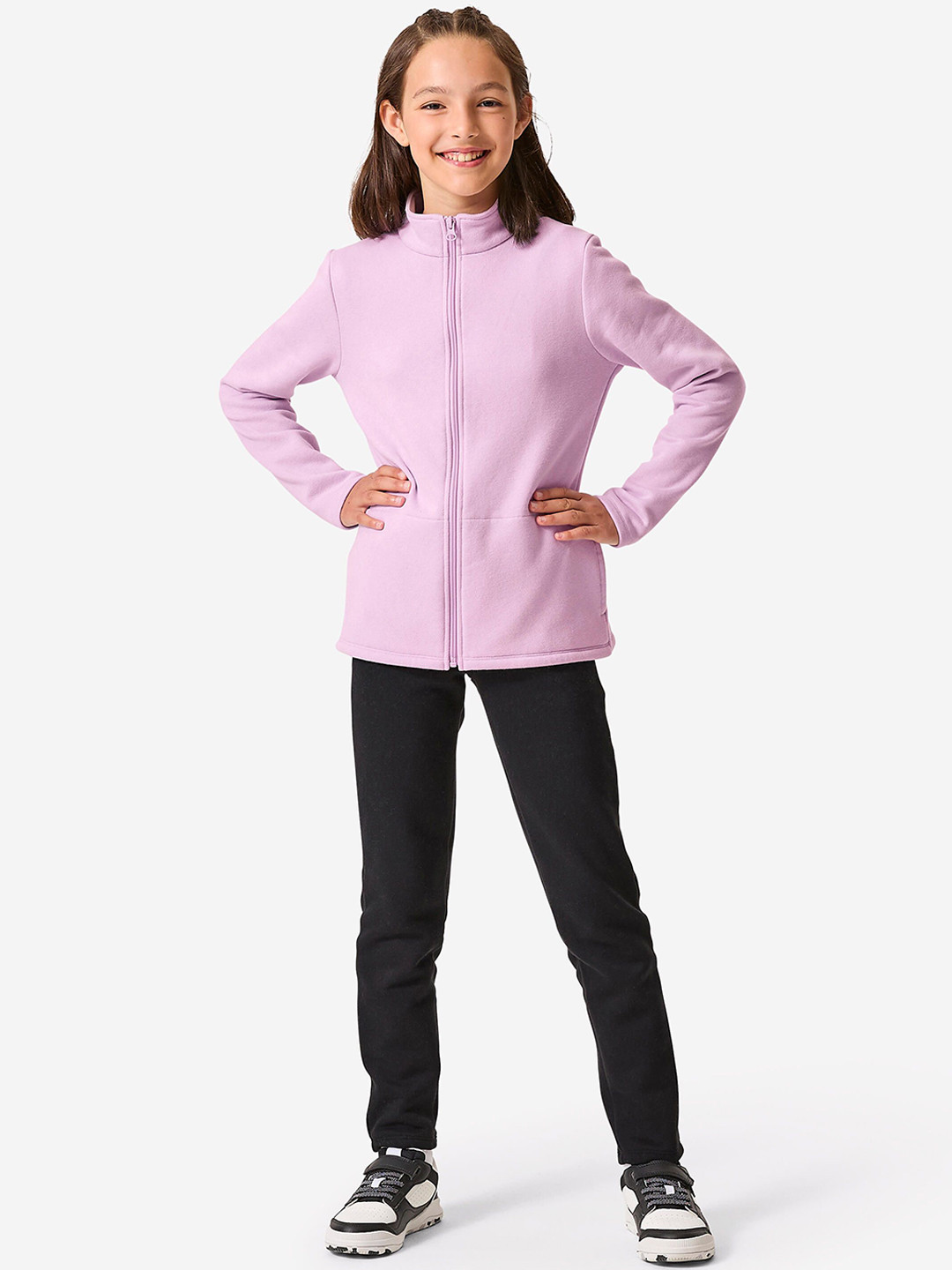 Decathlon Girls Zip-Up Cotton Tracksuit