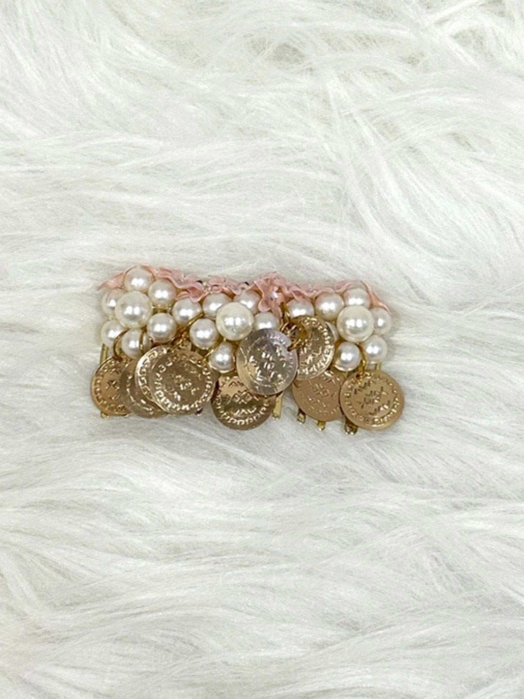 Bling Orn Girls Fashion Pearl Studded Comb Clip