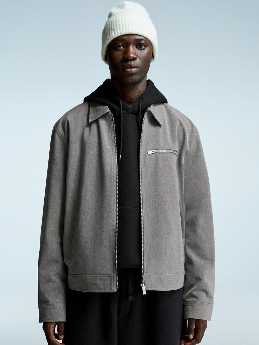 Bershka Overshirt With Zip