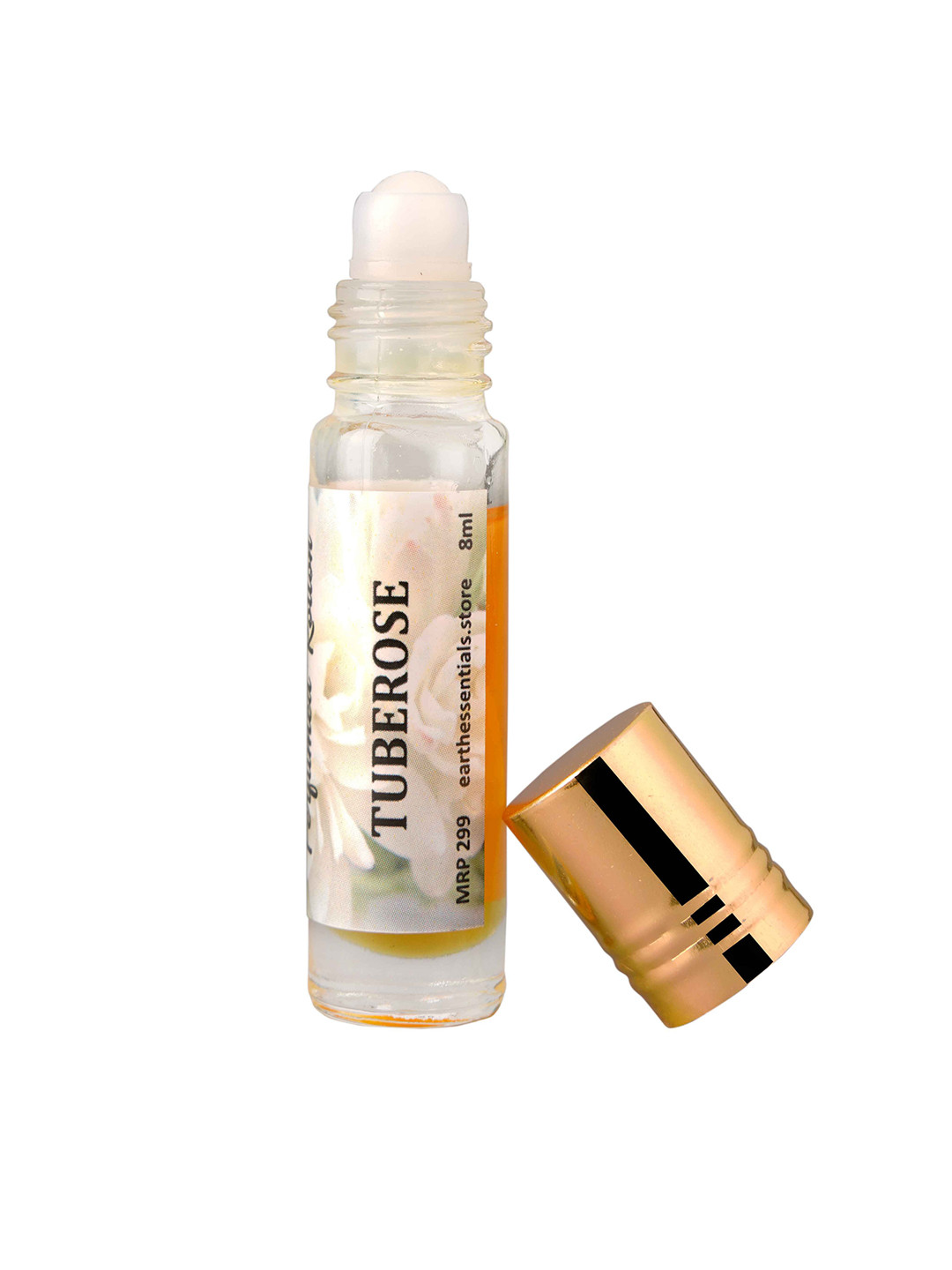 Earth Essentials Tuberose Alcohol Free Perfumed Roll On - 8 ml
