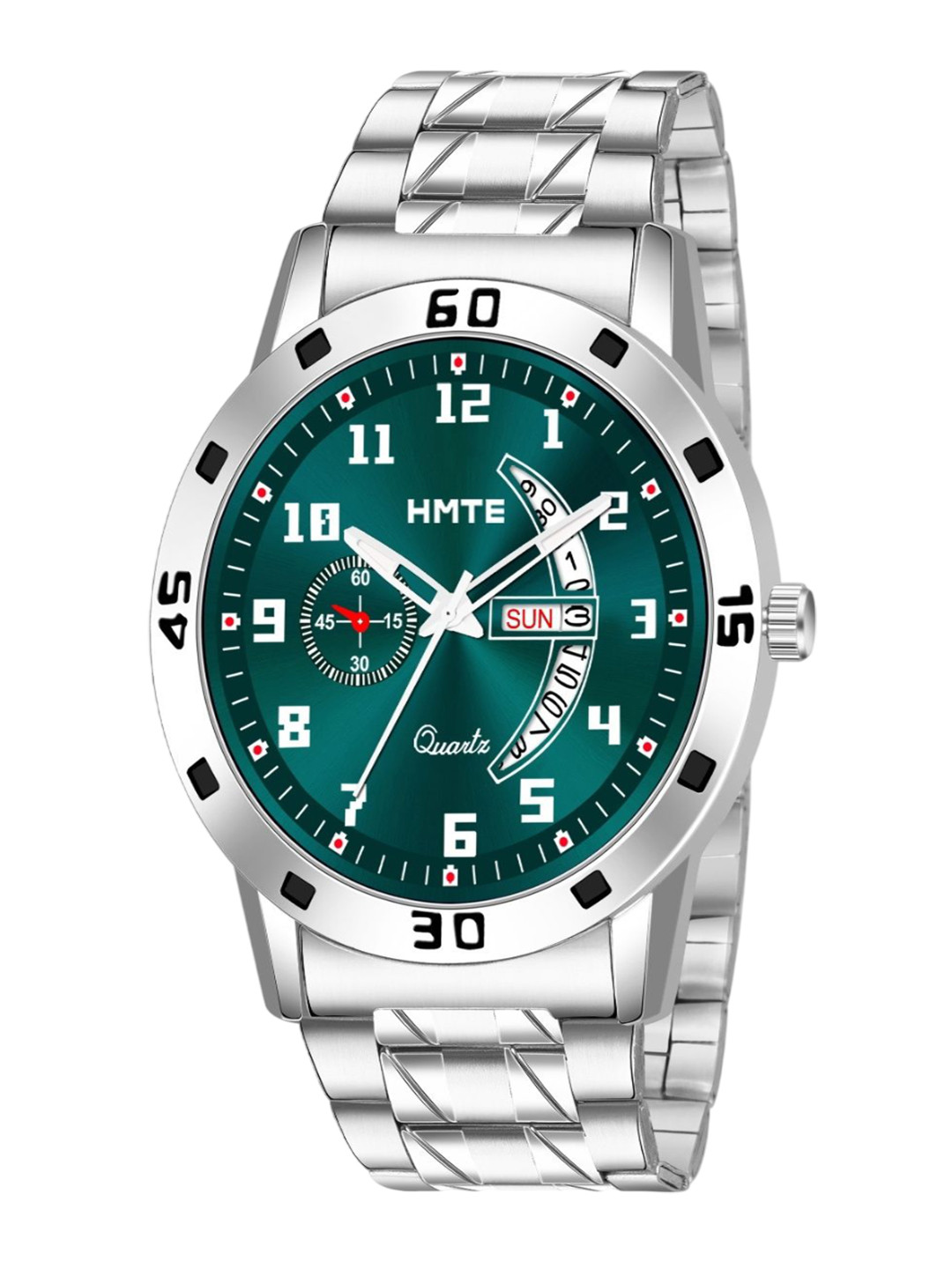 HMTE Men Dial & Stainless Steel Bracelet Style Straps Analogue Watch HM-5231teal