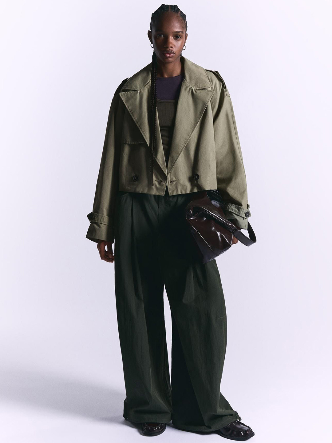 Bershka Short Trench Jacket